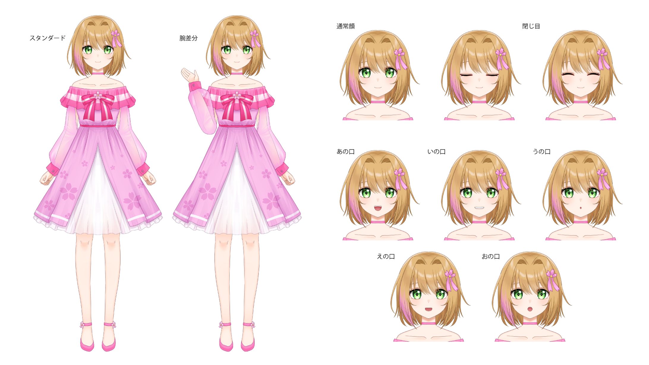 Adobe Character AnimatorAdobe Character Animatorパーツ分け mina n1様 -1