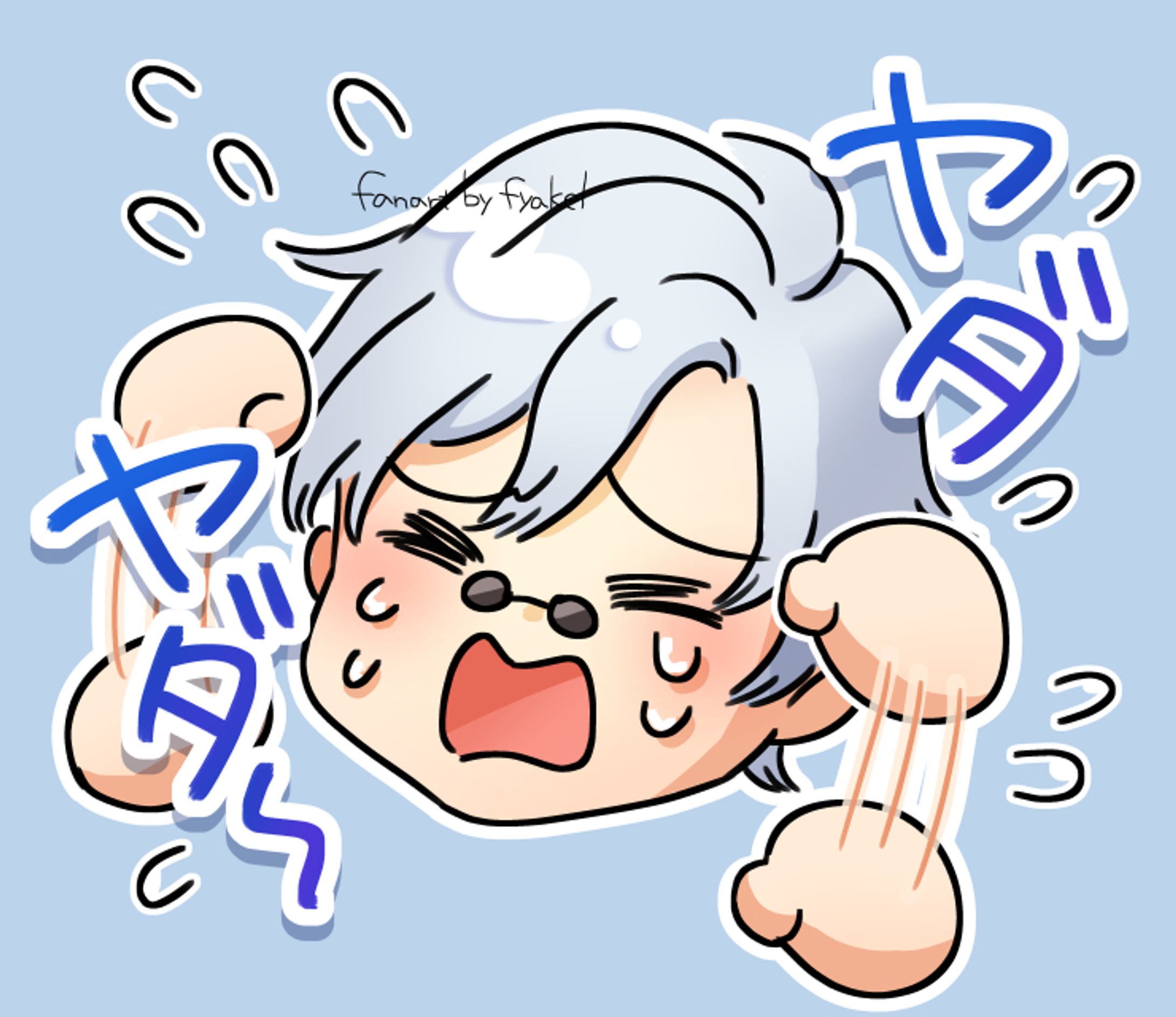 スタンプ風デフォルメ ファンアート 4点-1