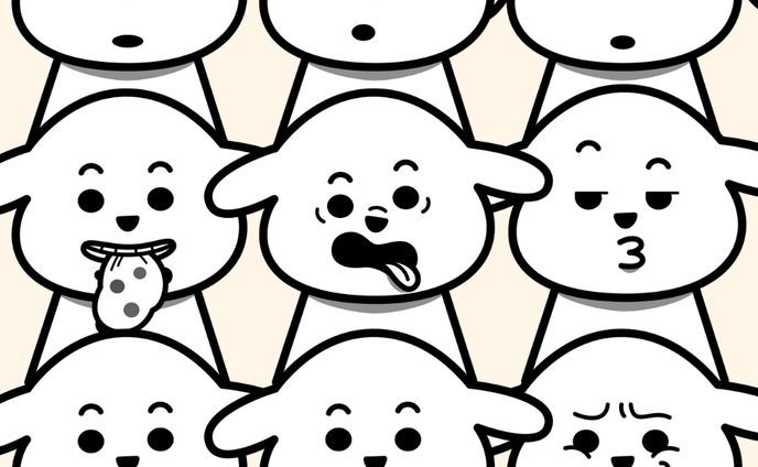 ふくちゃん：変顔