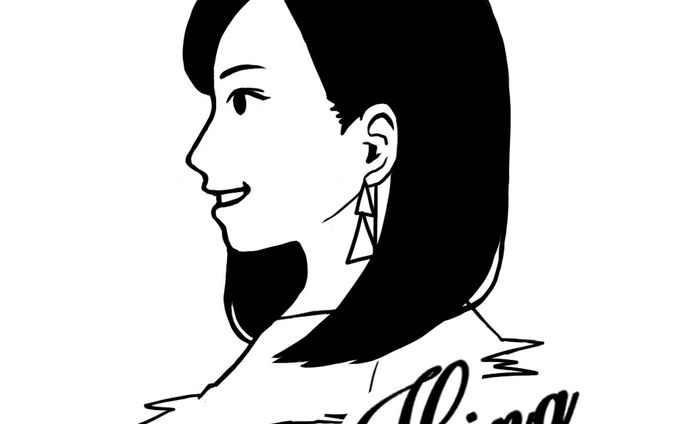 モノクロ似顔絵