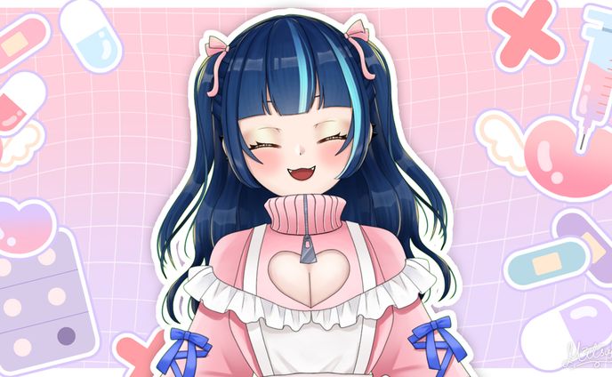 【Vtuberデザイン】ぽんこつまいる様　新規髪型