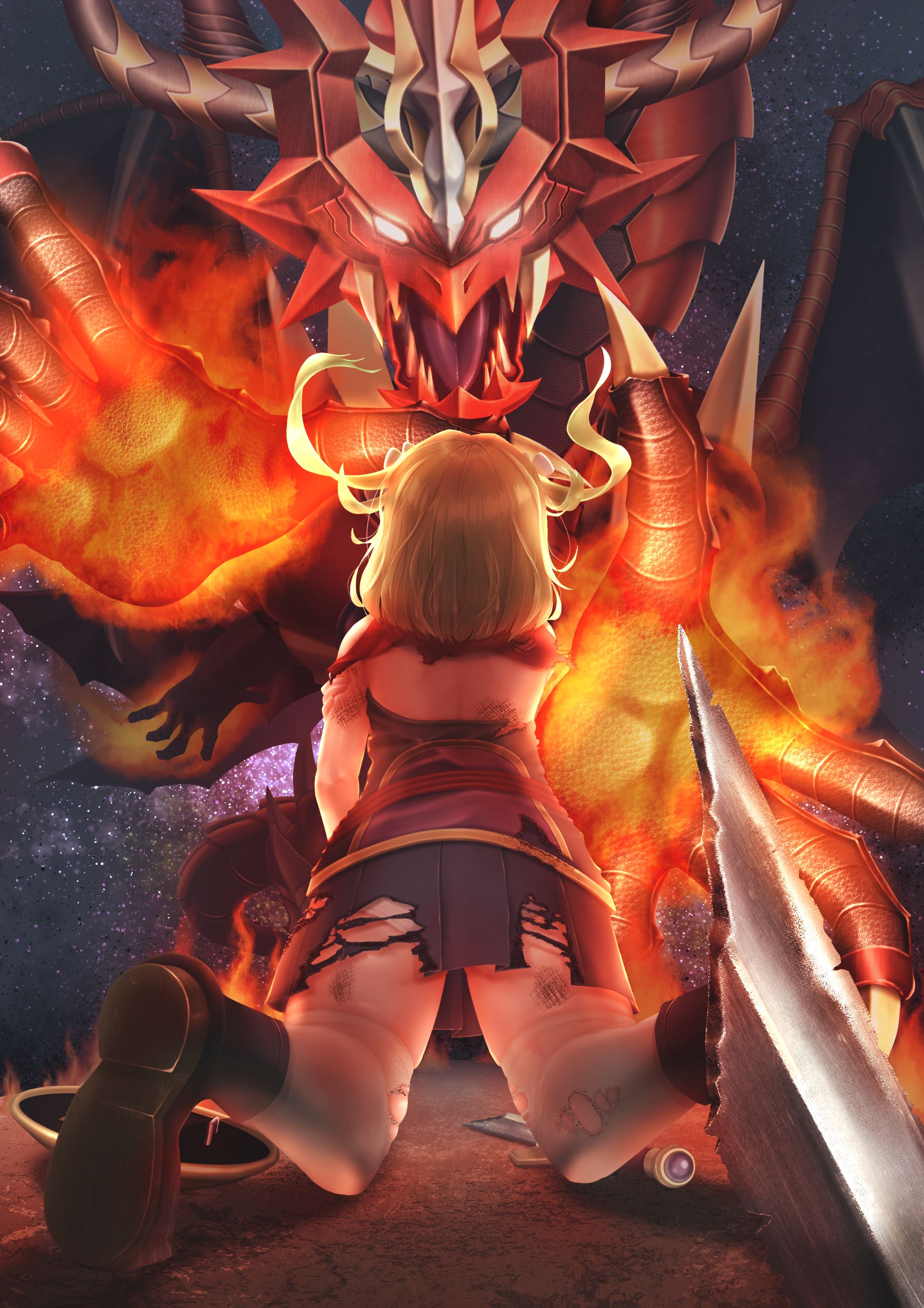 森羅万象チョコ」煉獄竜魔王サタン、美少女剣士アコちゃん