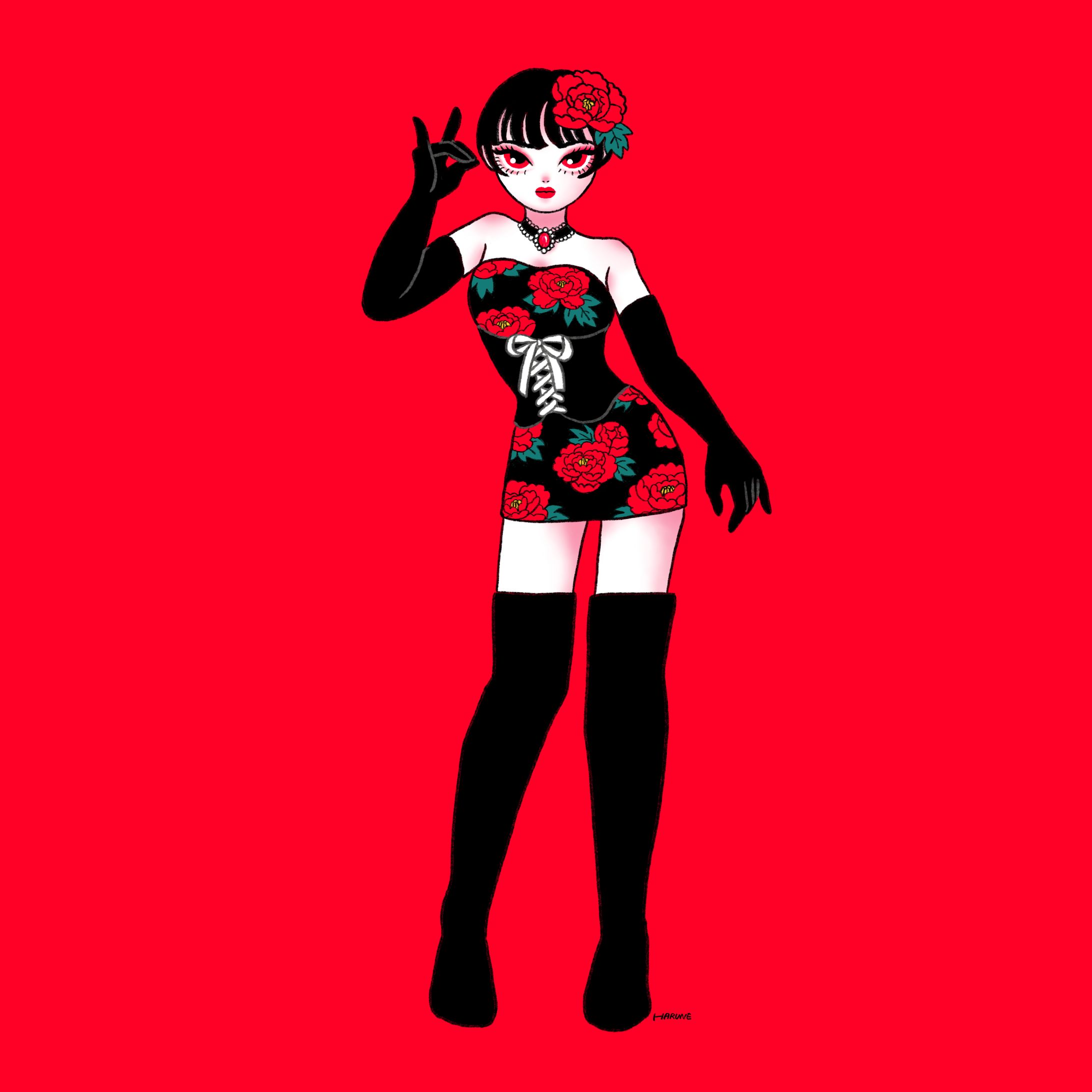 【WORK】2023年　あさか様　プロフィール画像(キャラデザ)-1