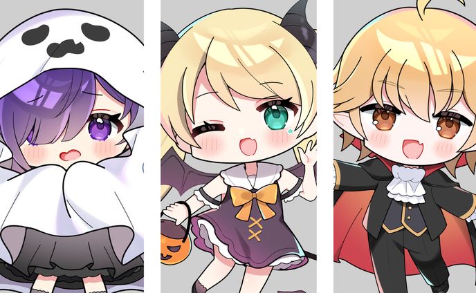 【FA】企画で描いたハロウィンイラスト