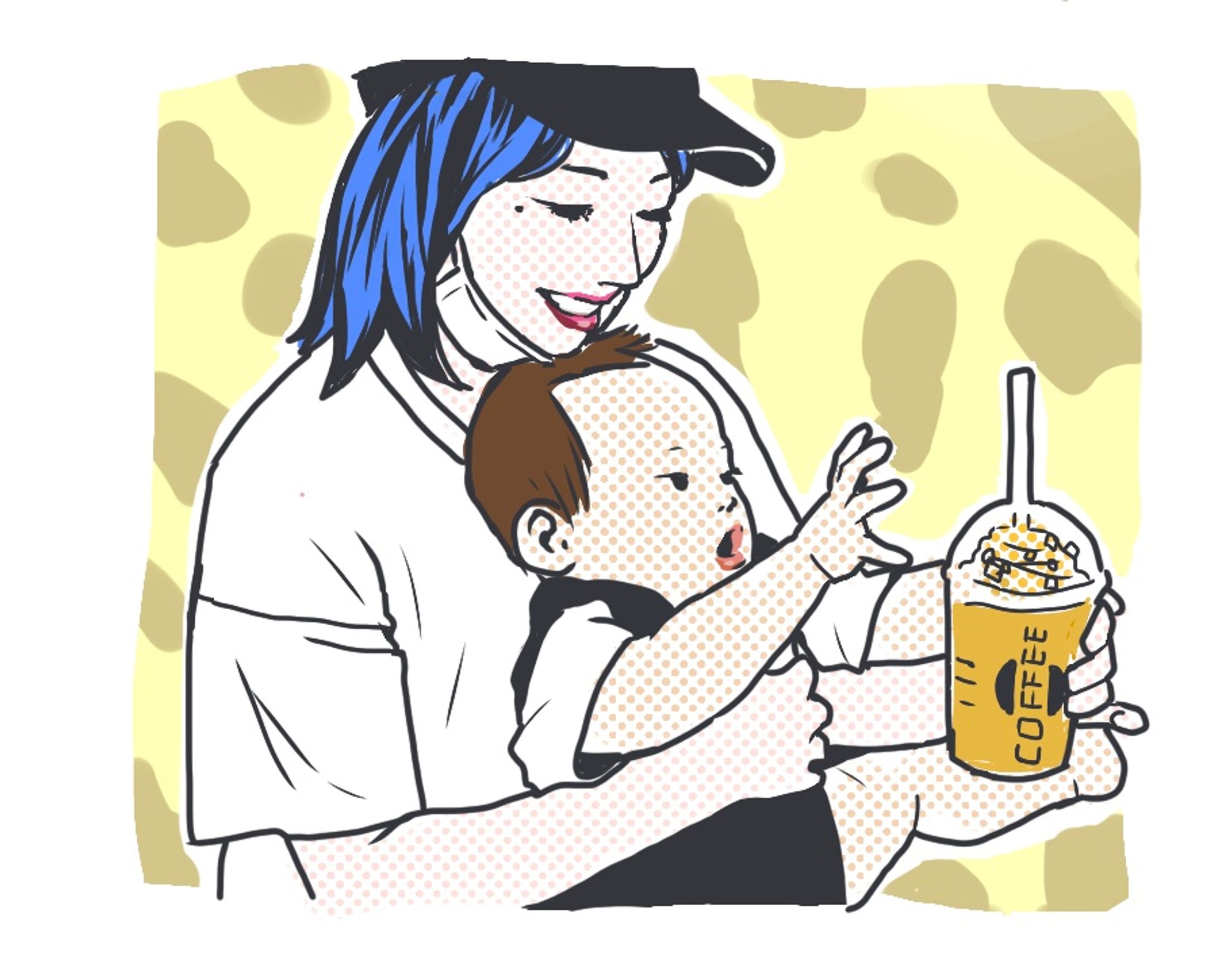おしゃれなかんじの似顔絵-1