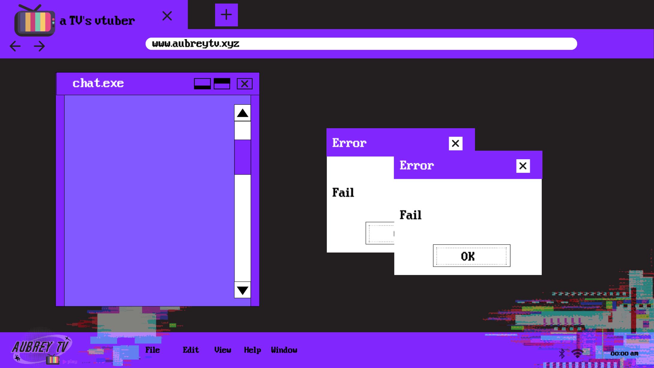 Chatting screen for Aubrey TV-1