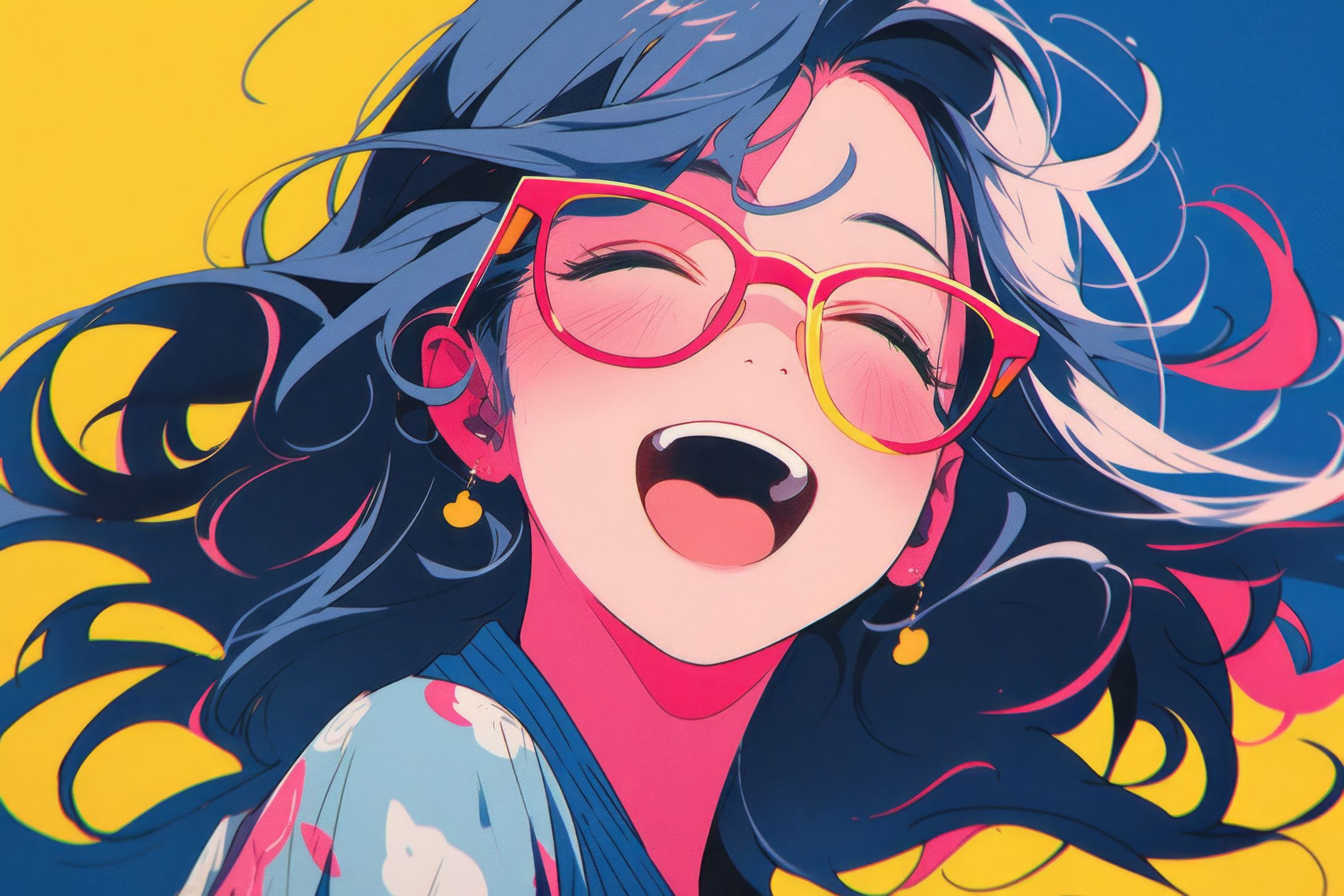 笑顔がまぶしい女の子 AI生成-1