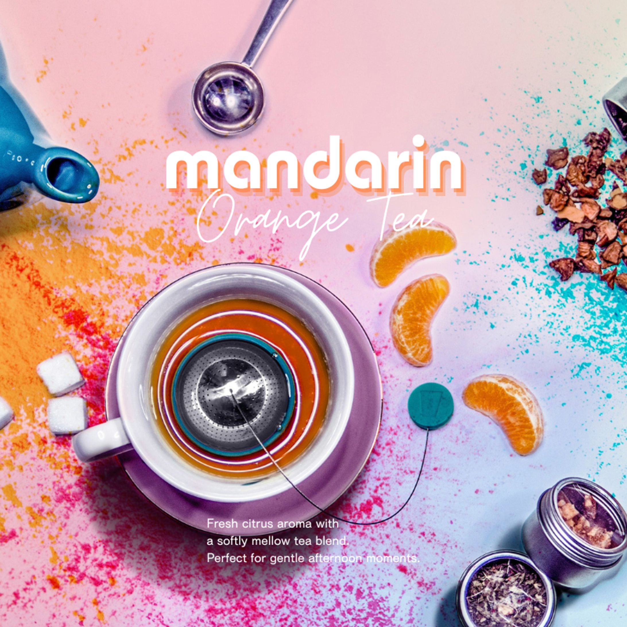 紅茶屋さんの新フレーバー「mandarin Orange Tea」SNS告知バナー-1