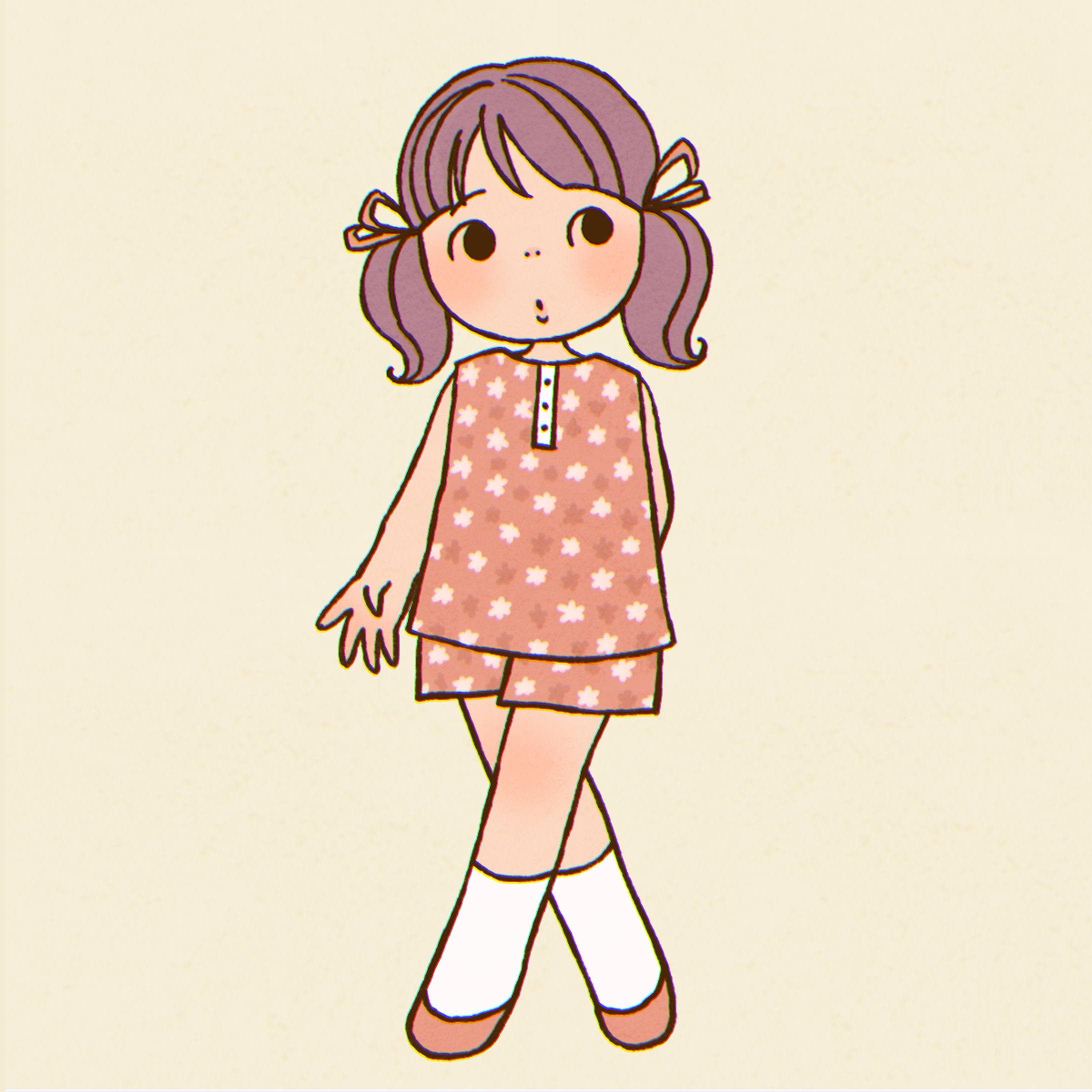 レトロな女の子-1