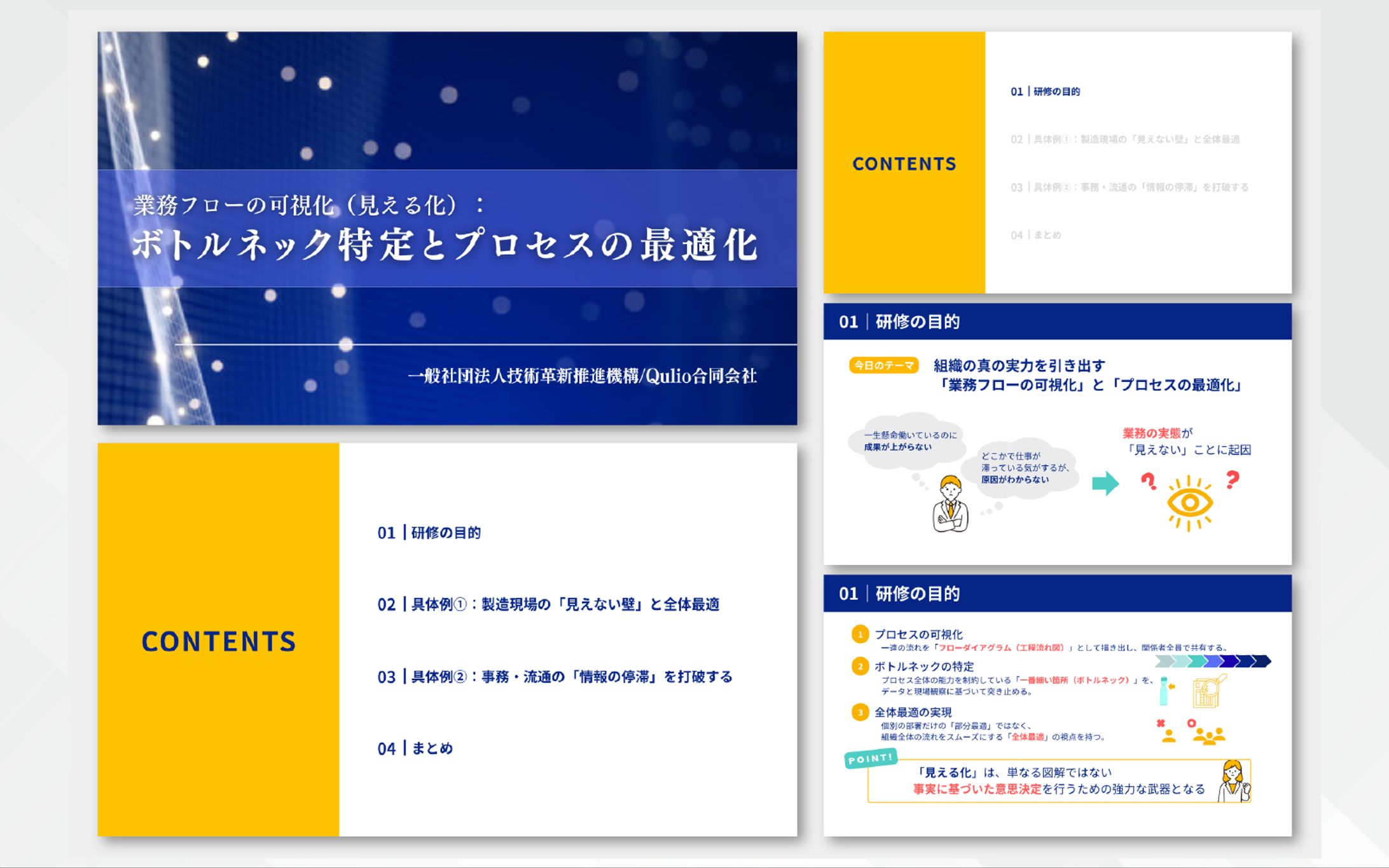 スライド ｜品質研修ラボ（汎用研修：ボトルネック特定とプロセス最適化）-1