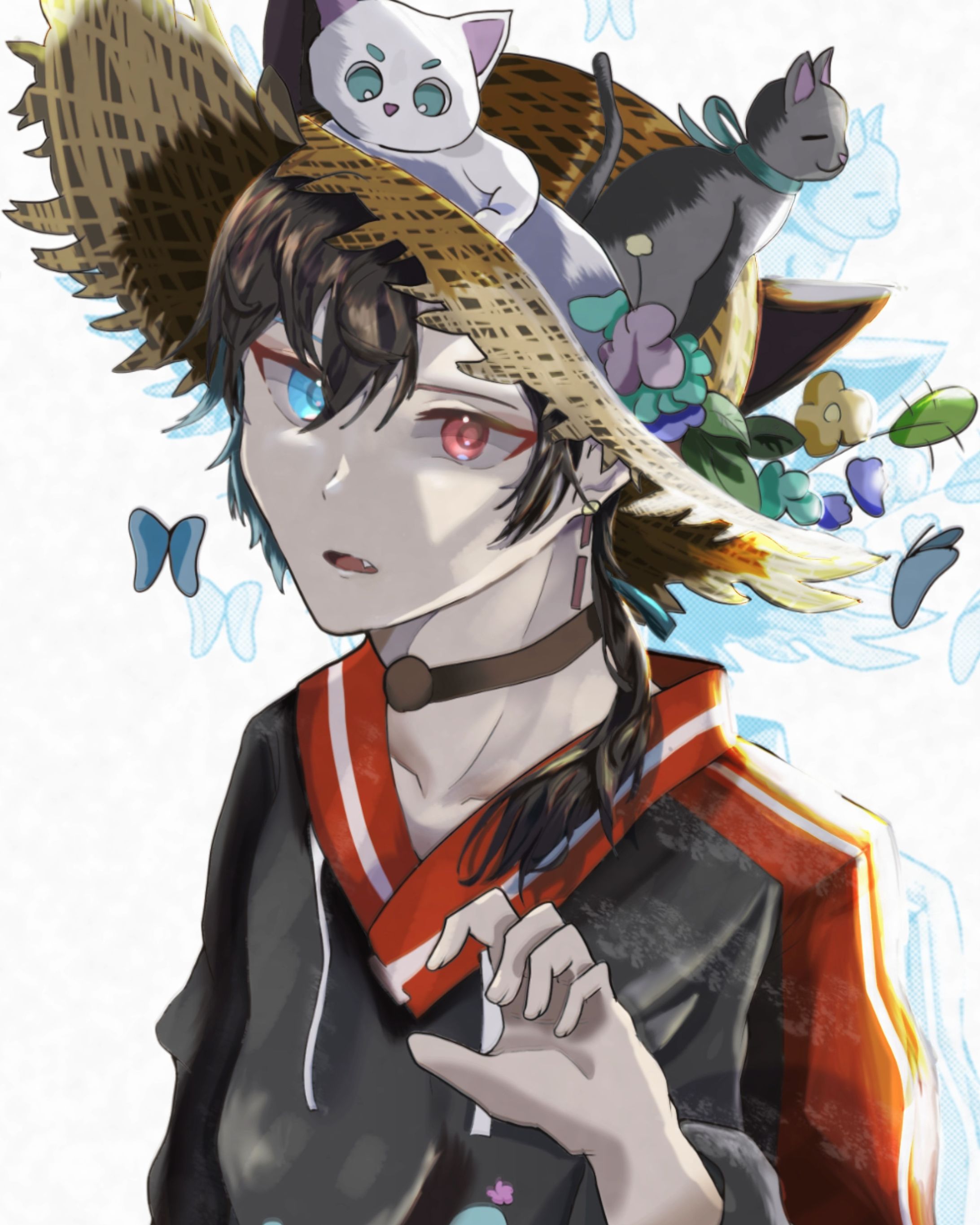 猫と麦わら帽子-1