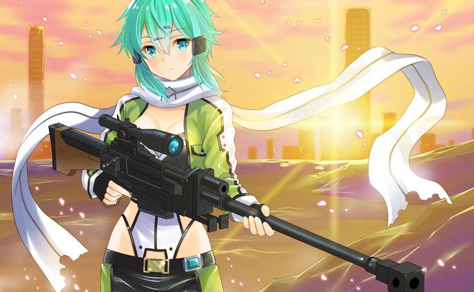 SAO　シノン　銃器少女大好きです