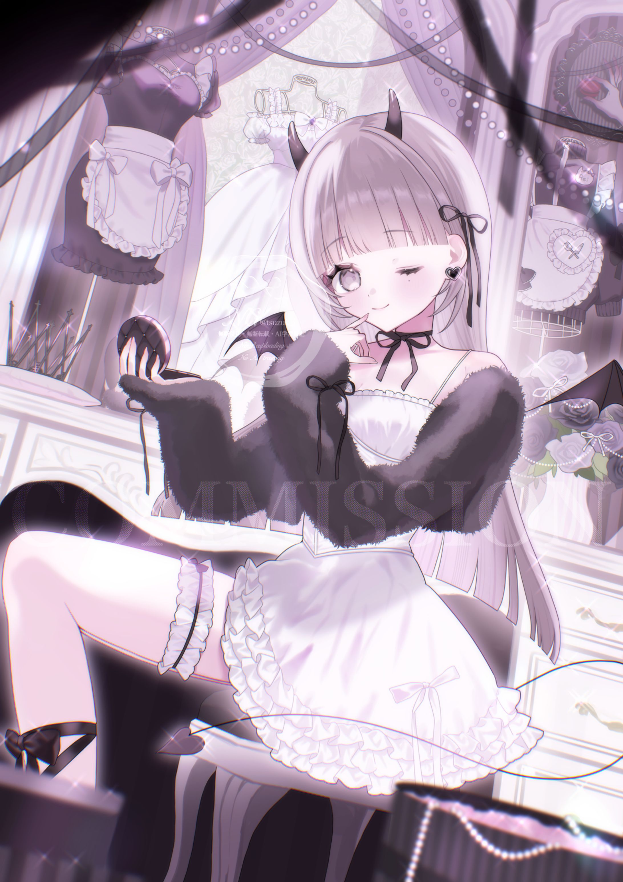 【一枚絵】黒間れい様-1