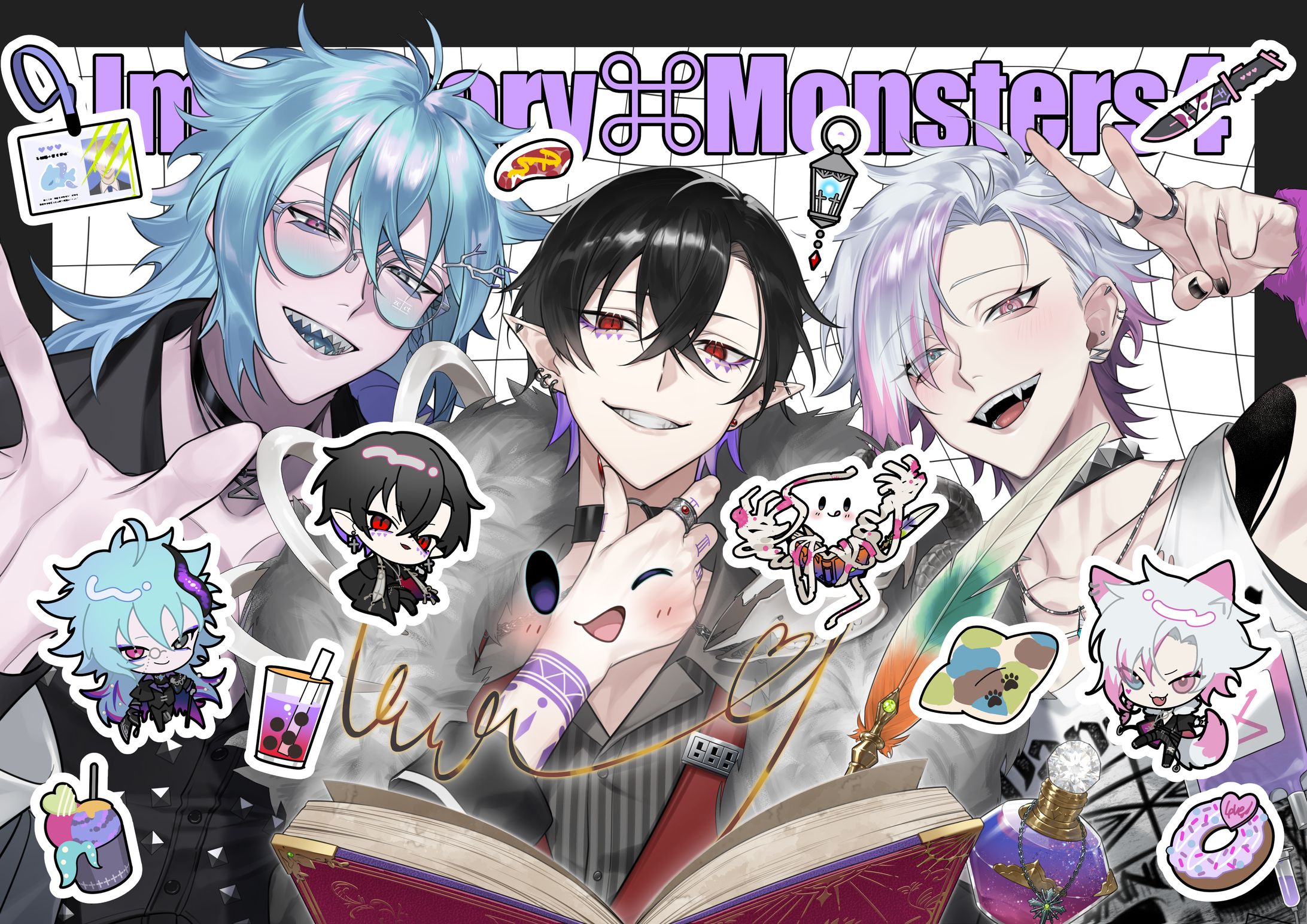 【work】Vtuber様 周年記念イラスト/SD-1