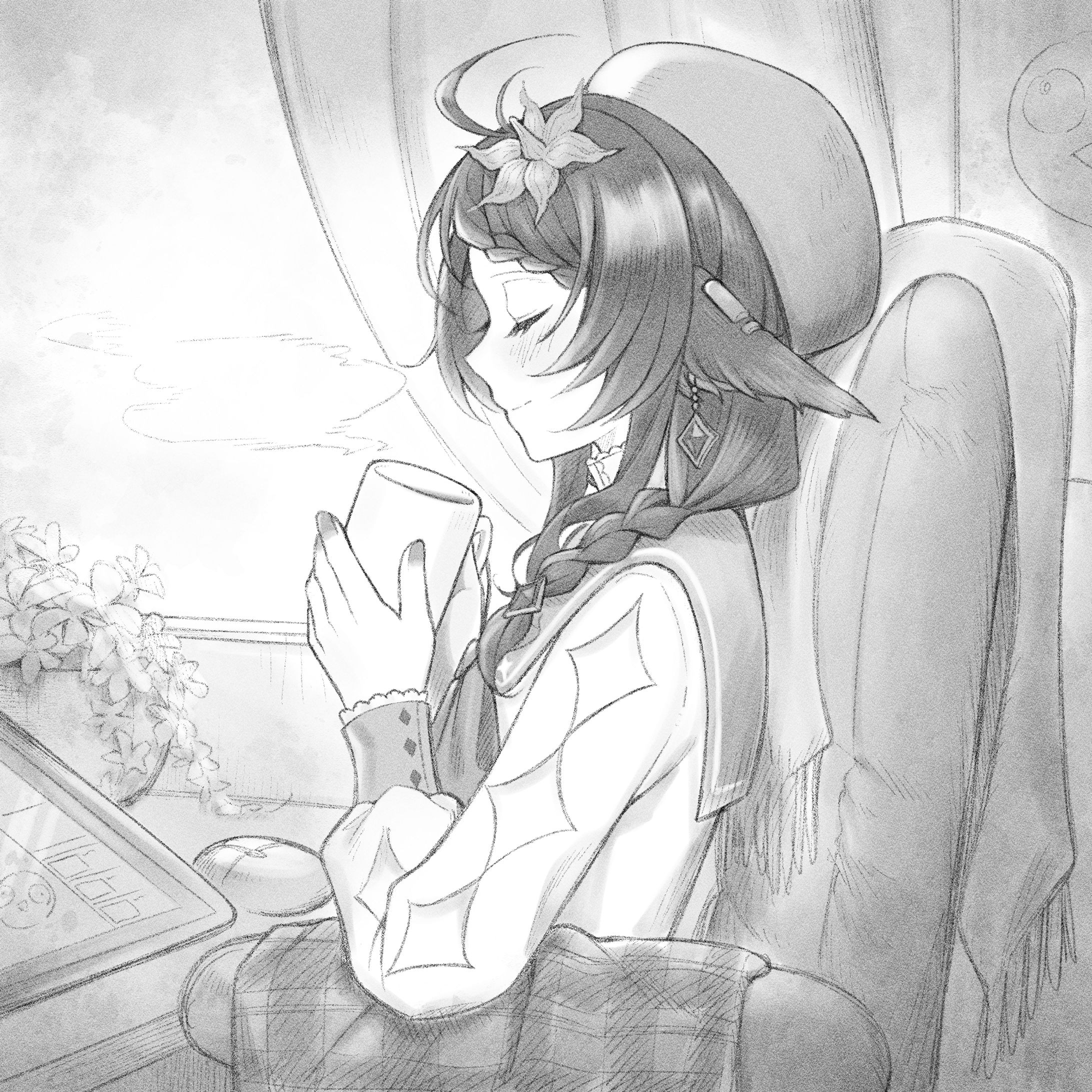 オリジナル珈琲パッケージ＆複製色紙イラスト-1