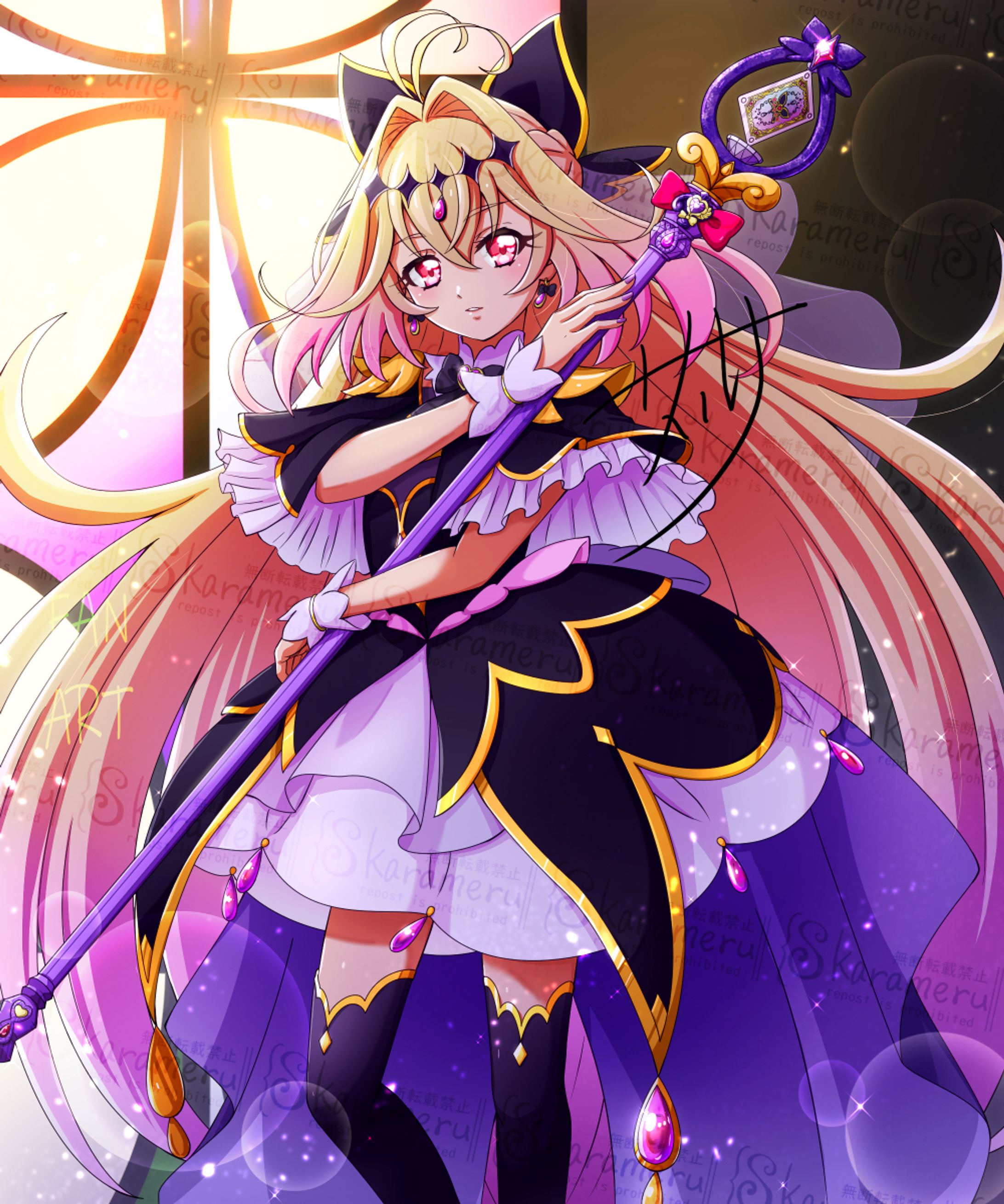 ファンアート　キュアアルカナ・シャドウ-1