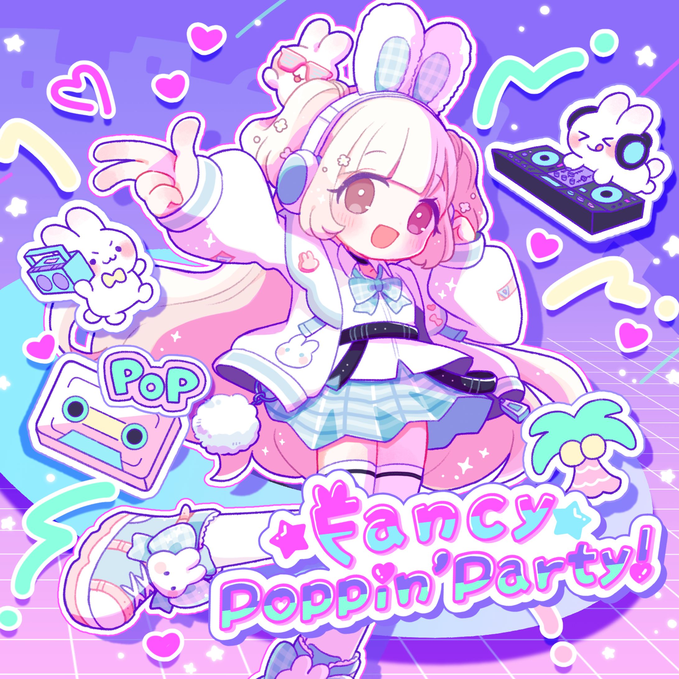 【お仕事】『FancyPoppin'Party!』CDジャケットアートワーク-1