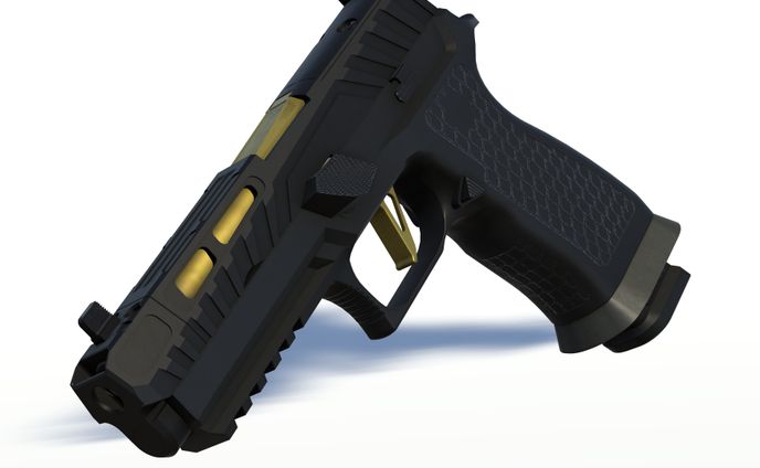 【モデル制作】拳銃モデル