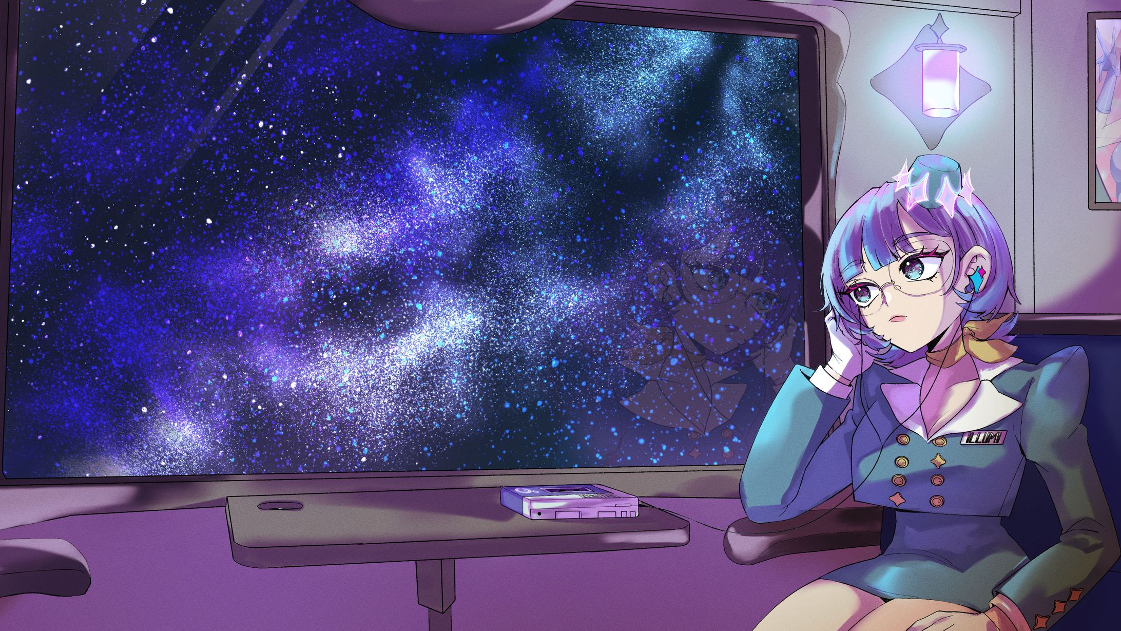 依琉海ネイロ様　歌ってみた用一枚絵【銀河系まで飛んで行け！ 】-1