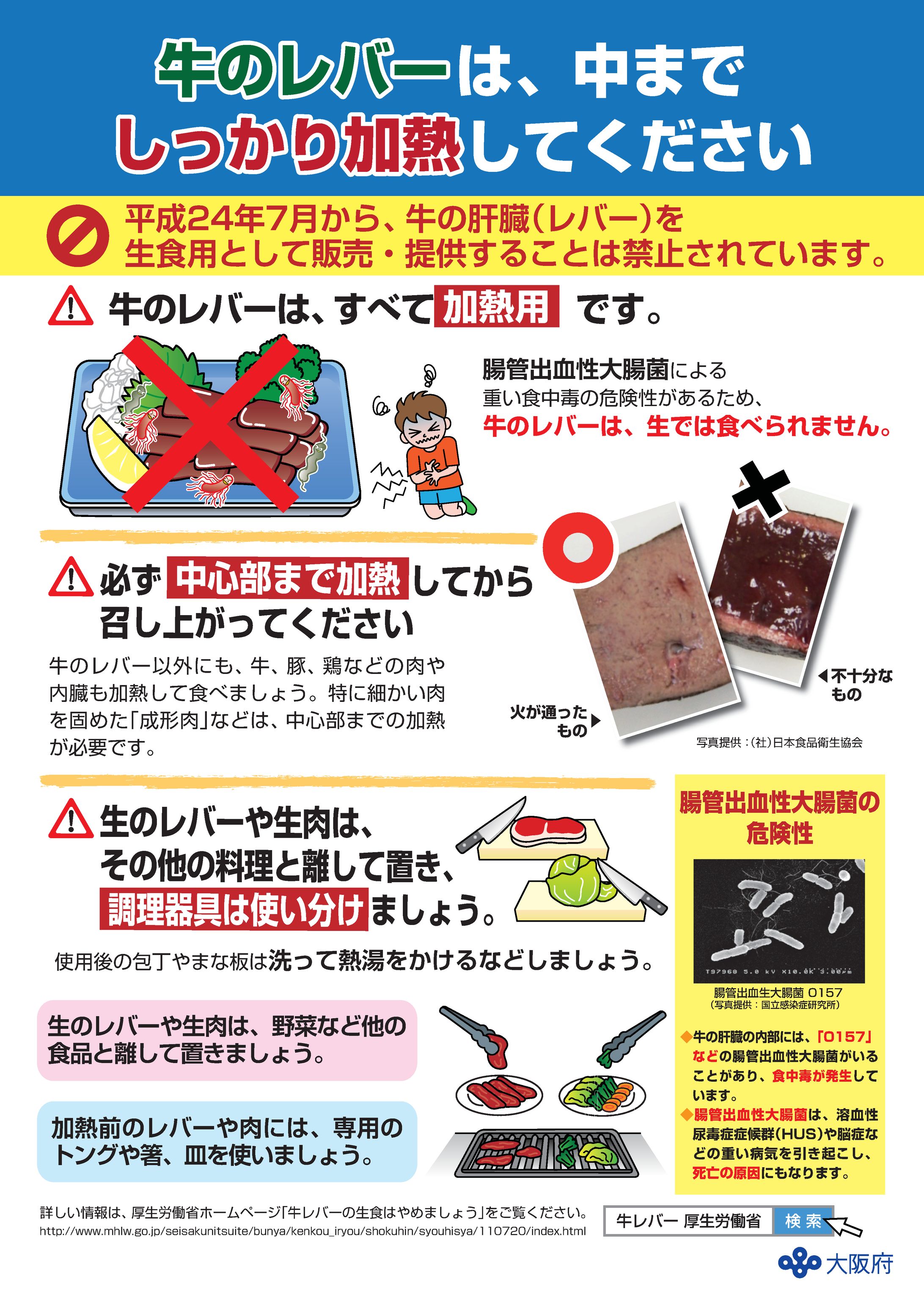 2013年７月　牛レバー注意喚起パネル(A1版) -1