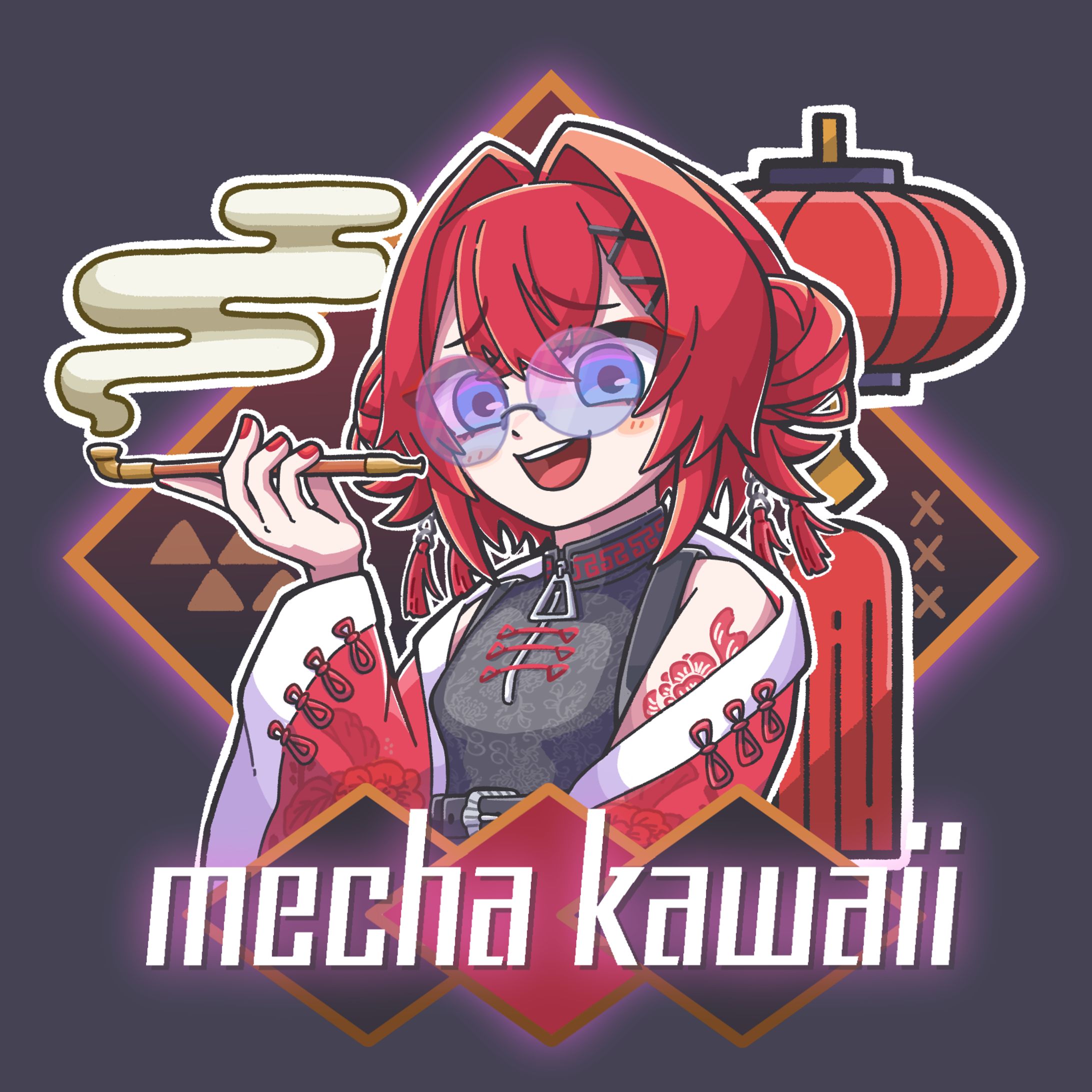 チャイナアンジュ(ステッカー風)-1
