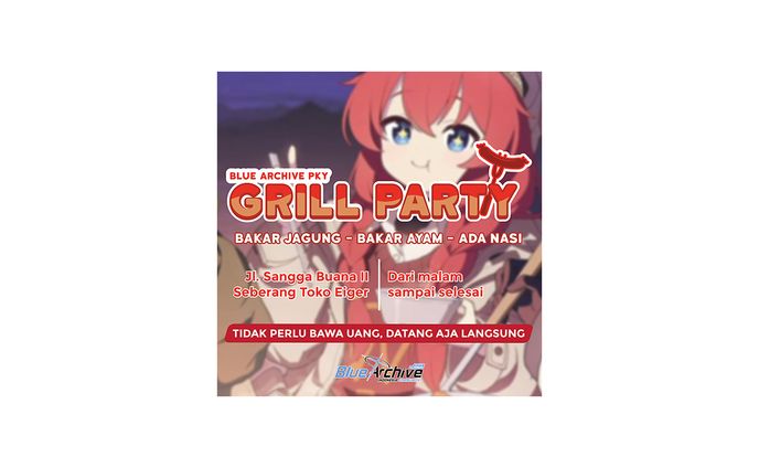 Instagram - GRILL PARTY Blue Archive Pky