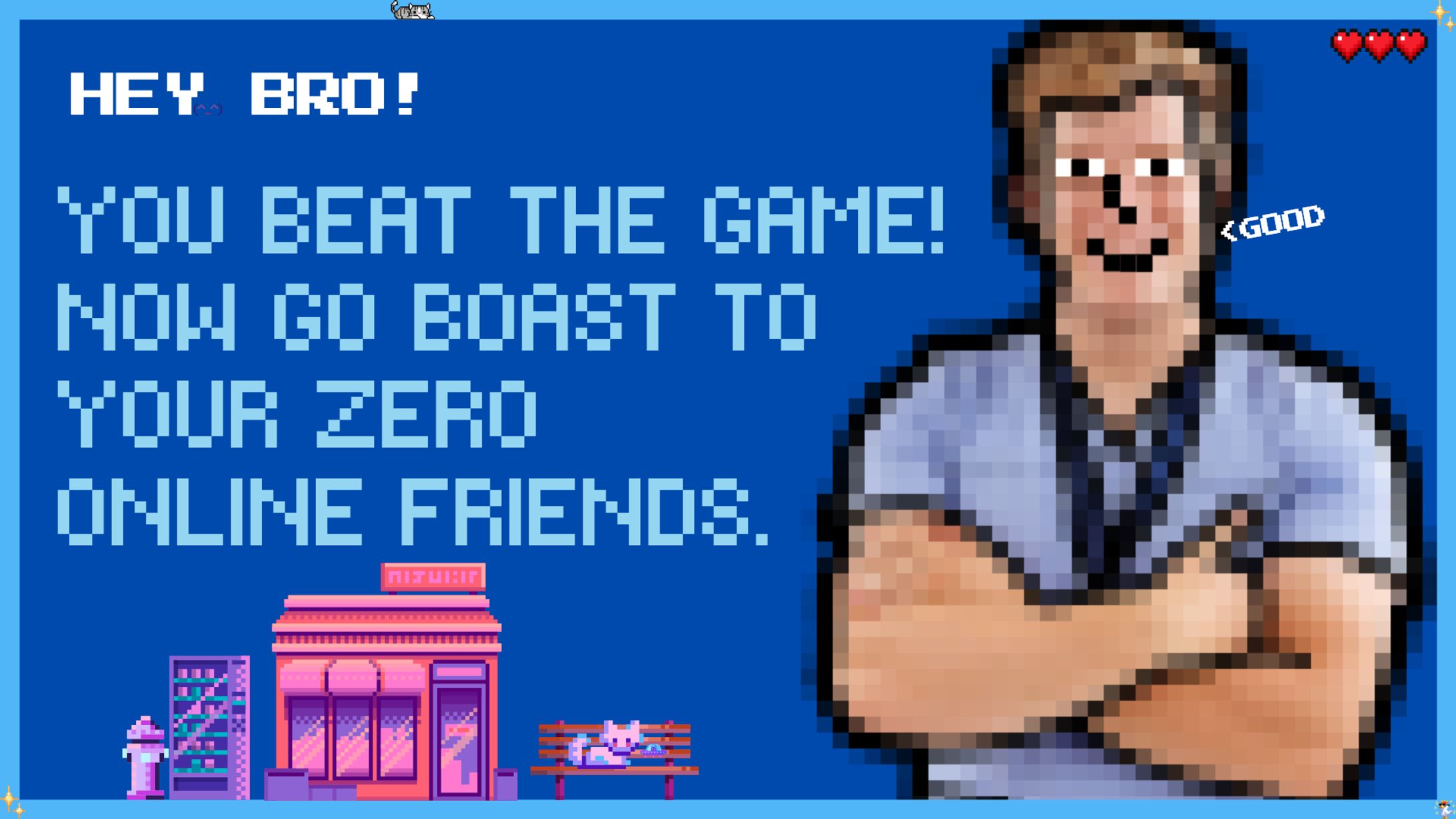 ピクセルゲームクリア画面-1