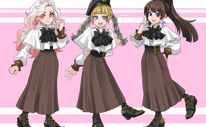 【まほかく】仲良し3人組！2