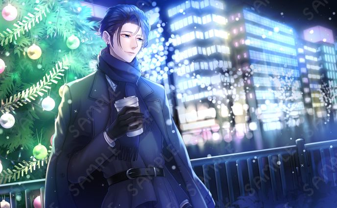 Vtuber 心診 楽 様 「シニカルブルーは眠らない」歌ってみたイラスト