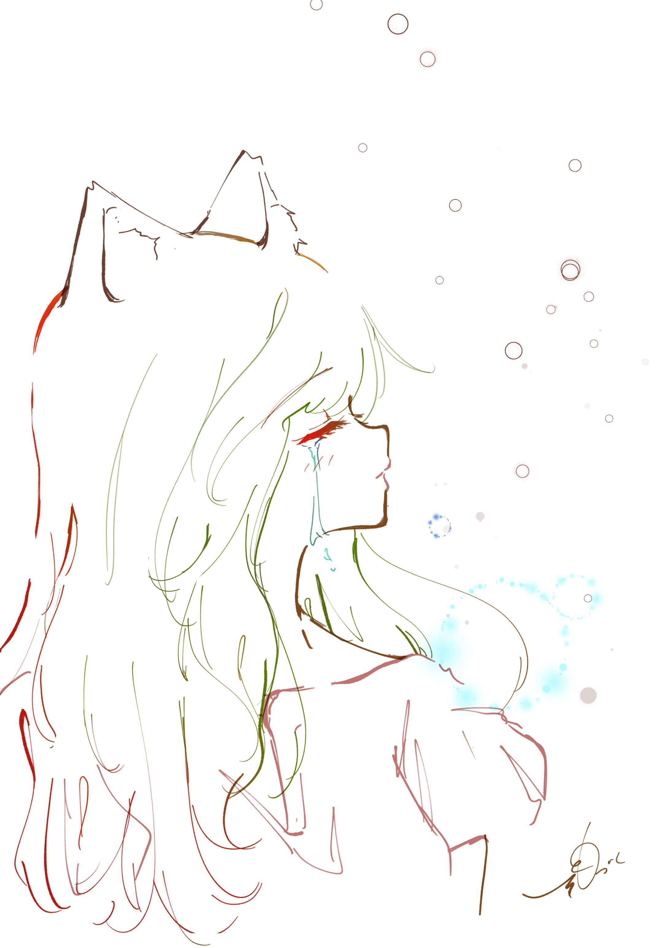 シンプルラインアートもこ-1