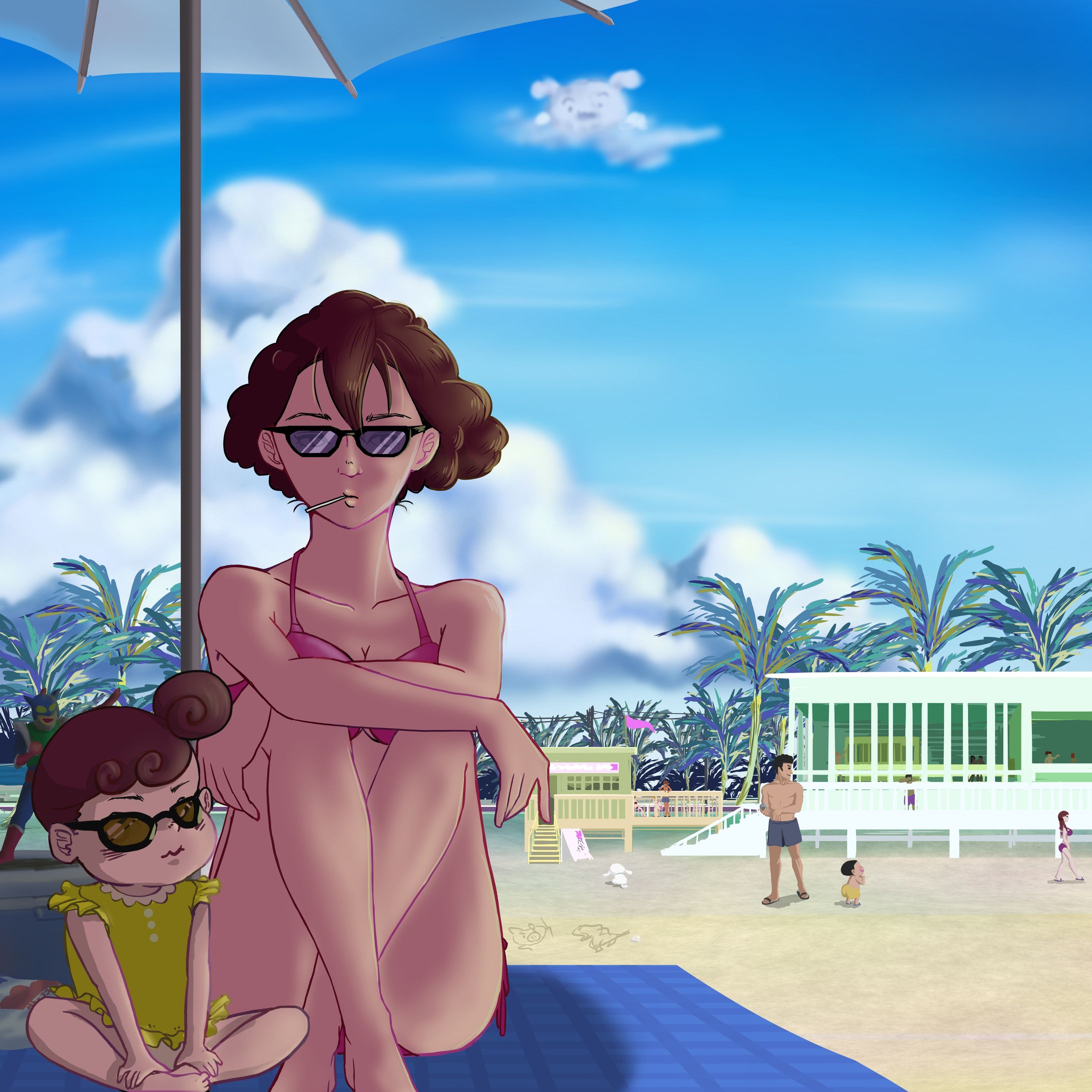 野原家インザビーチ-1