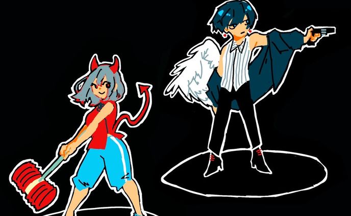 ゲーム風キャラクターイラスト