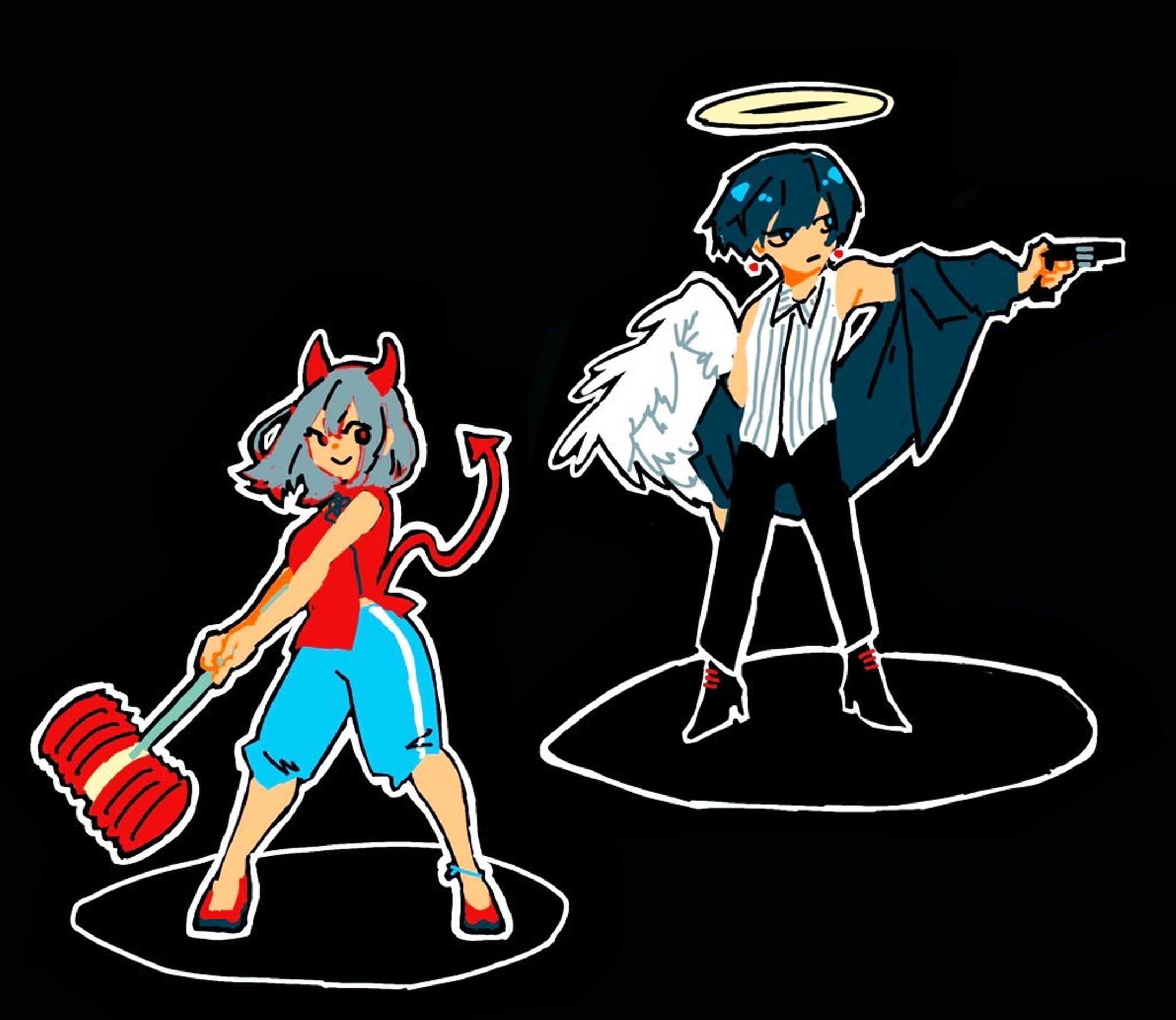 ゲーム風キャラクターイラスト-1