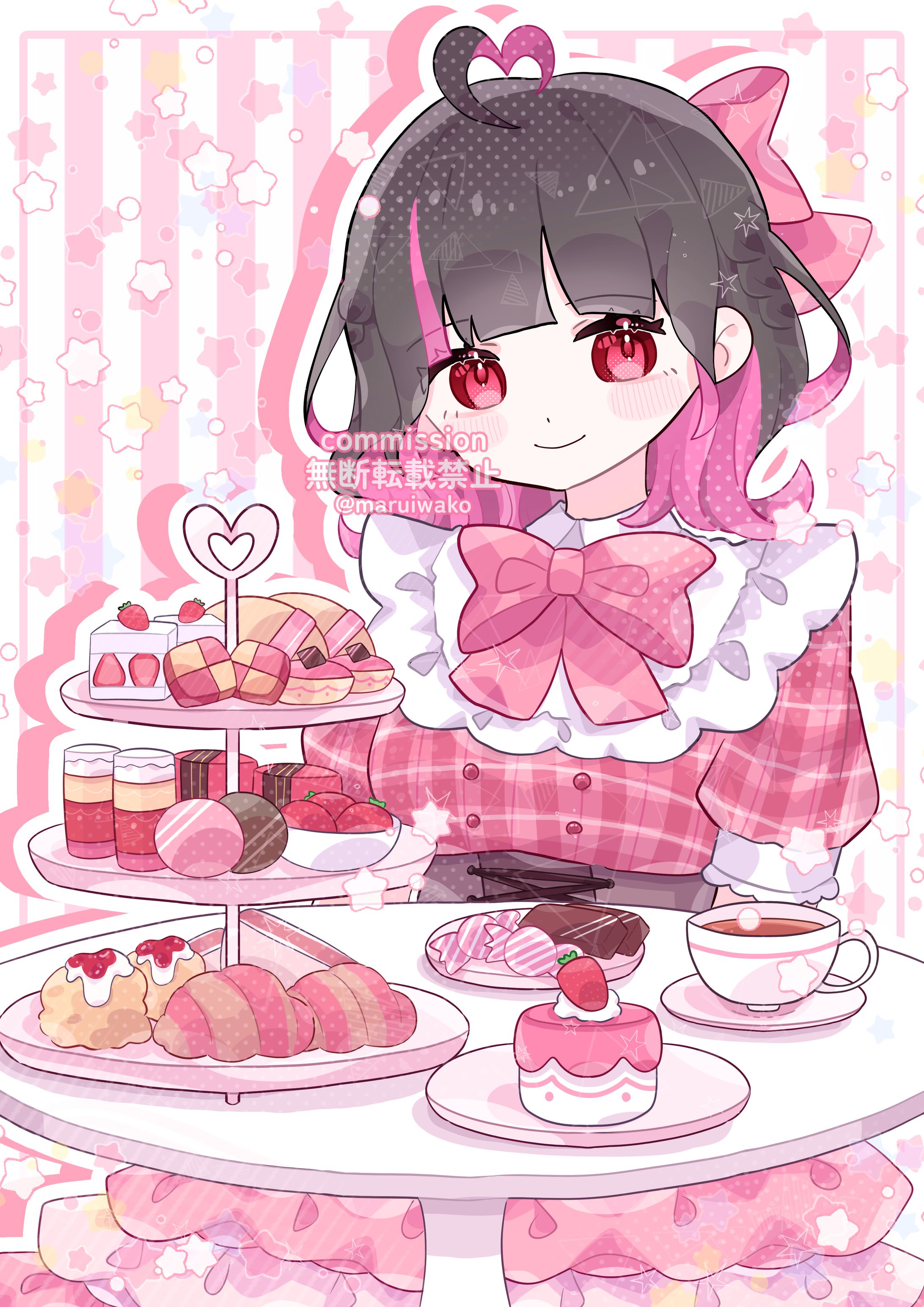 【ご依頼】活動用イラスト🩷🍓-1