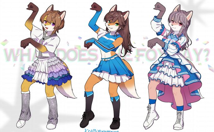 キツネダンスファンアート