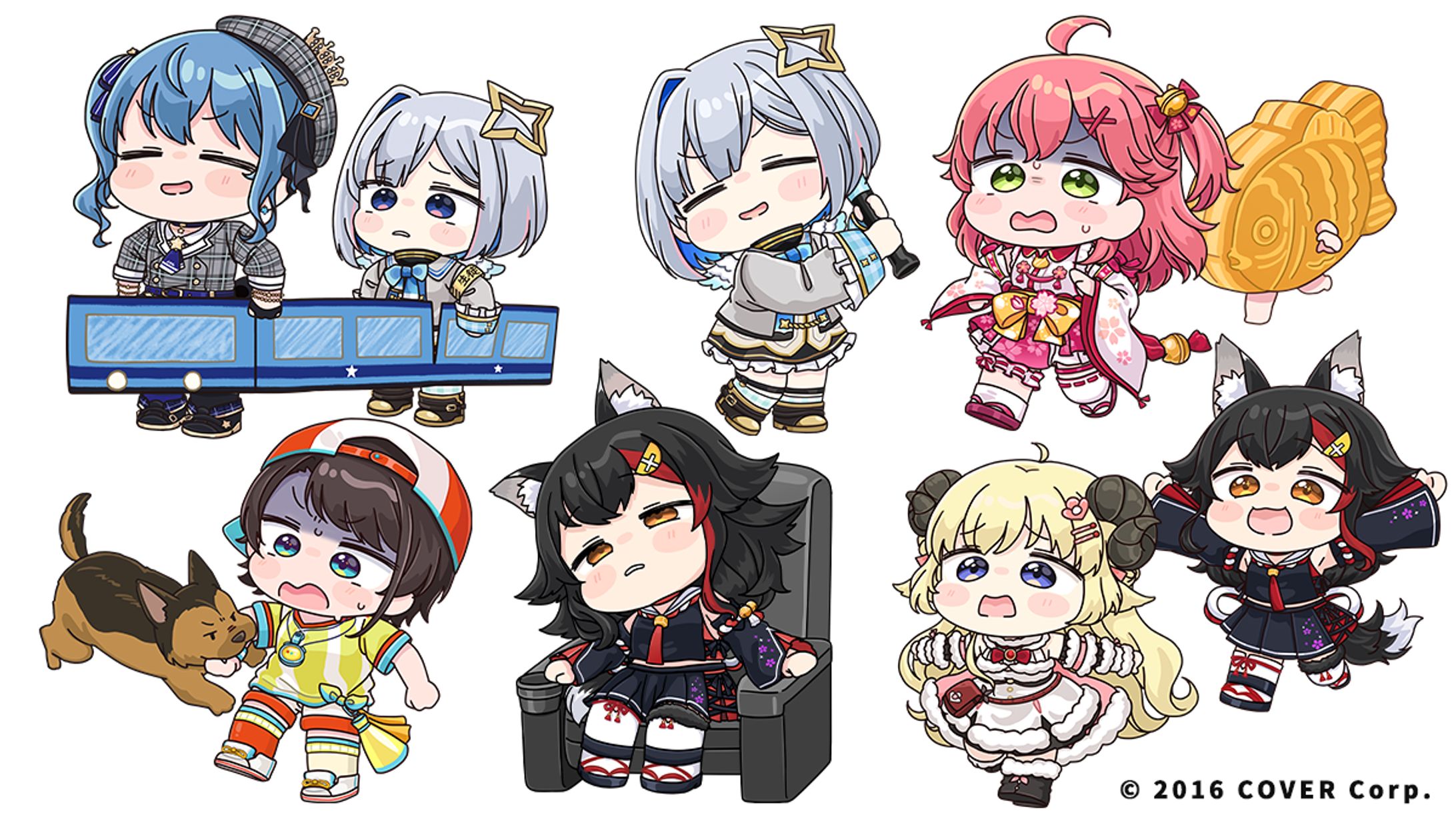 アニメイト「ホロぐら 5周年記念フェア」グッズ　デフォルメイラスト-1