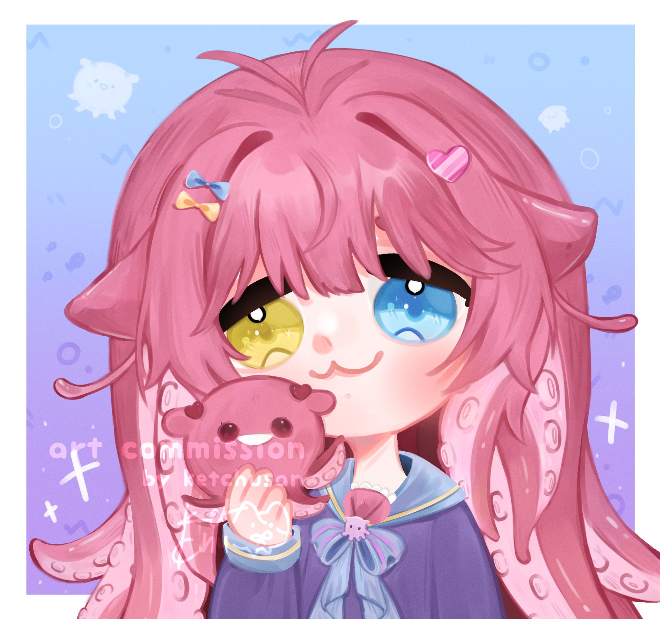 Commission: bust-up chibi-1