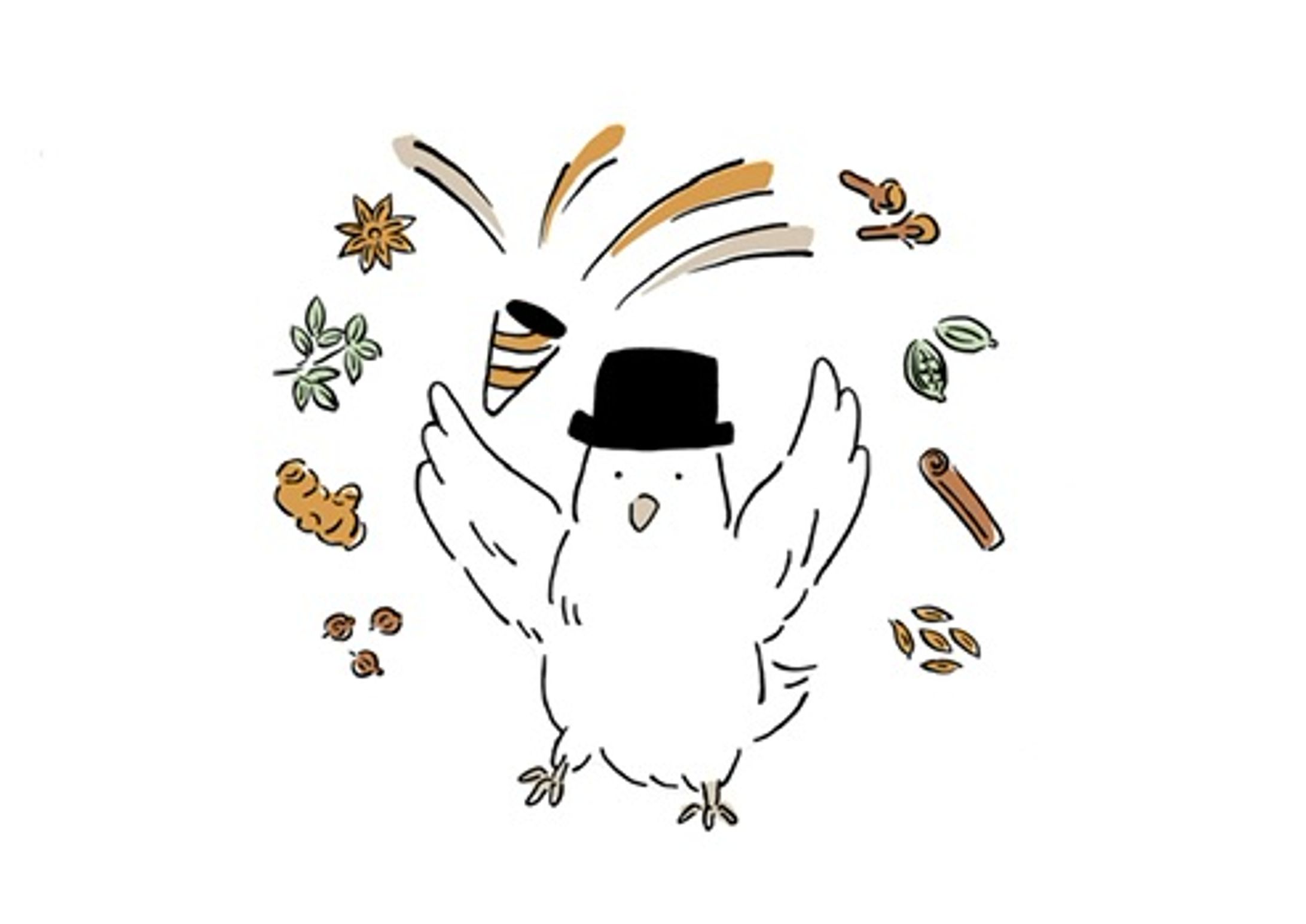 【仕事】飲食店1周年記念イラスト（1）-1
