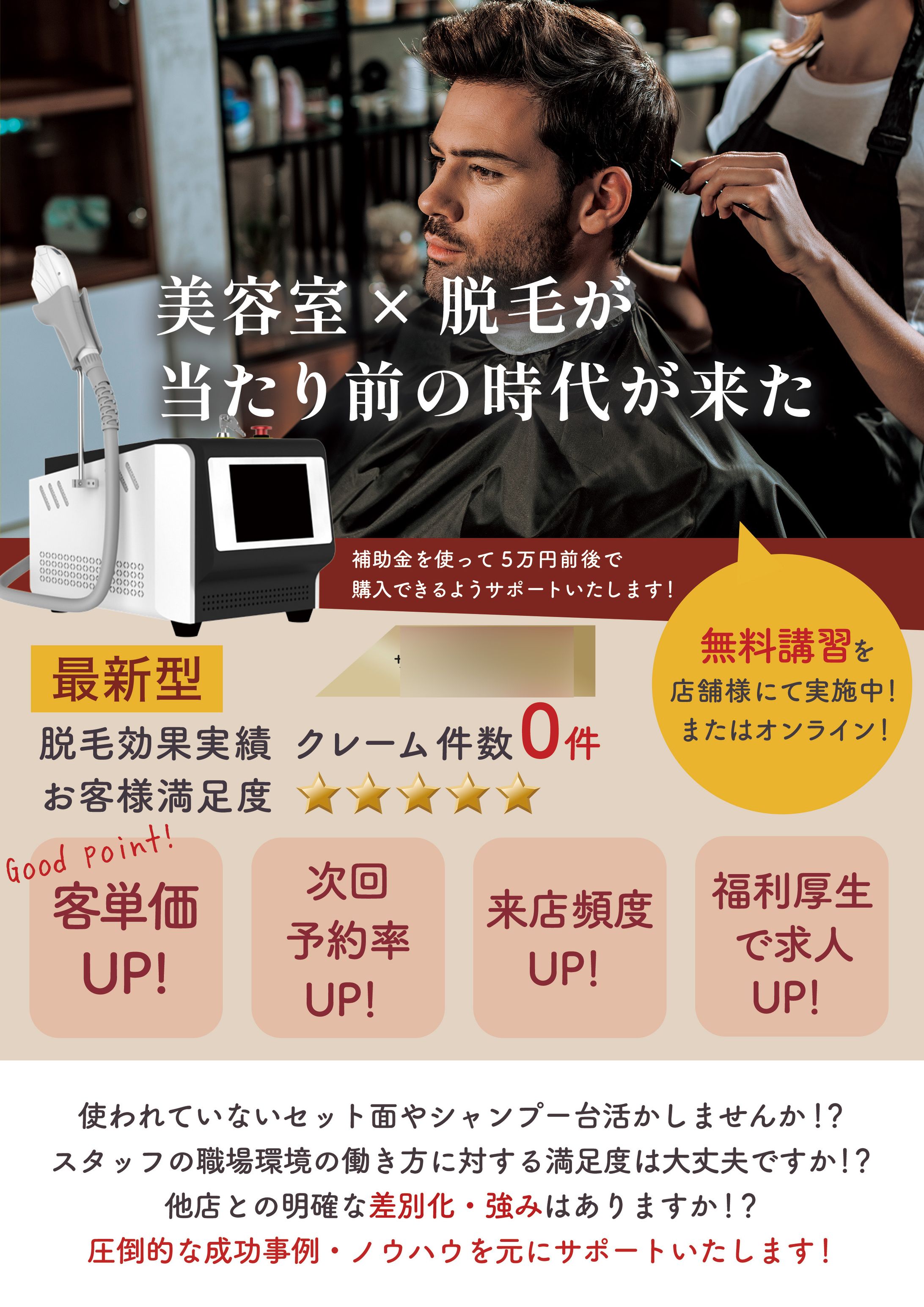 株式会社Sホールディングス様　脱毛器提案チラシ-1