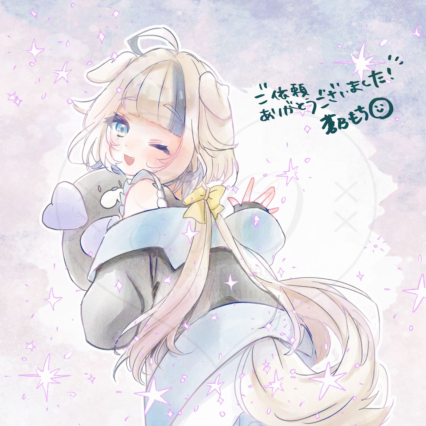 SOLAR　ペアキャラ　手描き　イラスト　リクエスト 専用 手描きリクエストイラスト SOLAR ペアキャラ 手描き イラスト