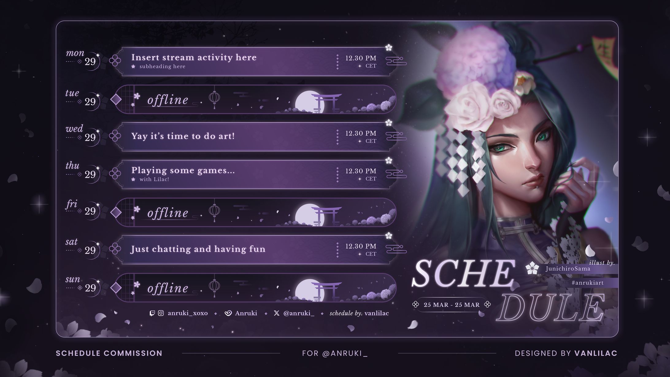 Anruki's Stream Schedule-1