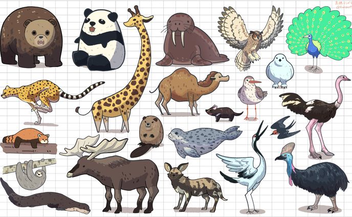 いきものイラスト