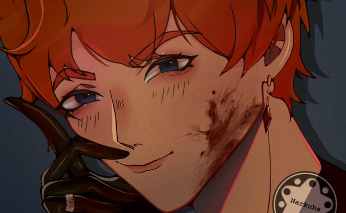 Sly fox 🦊💦 // childe fanart