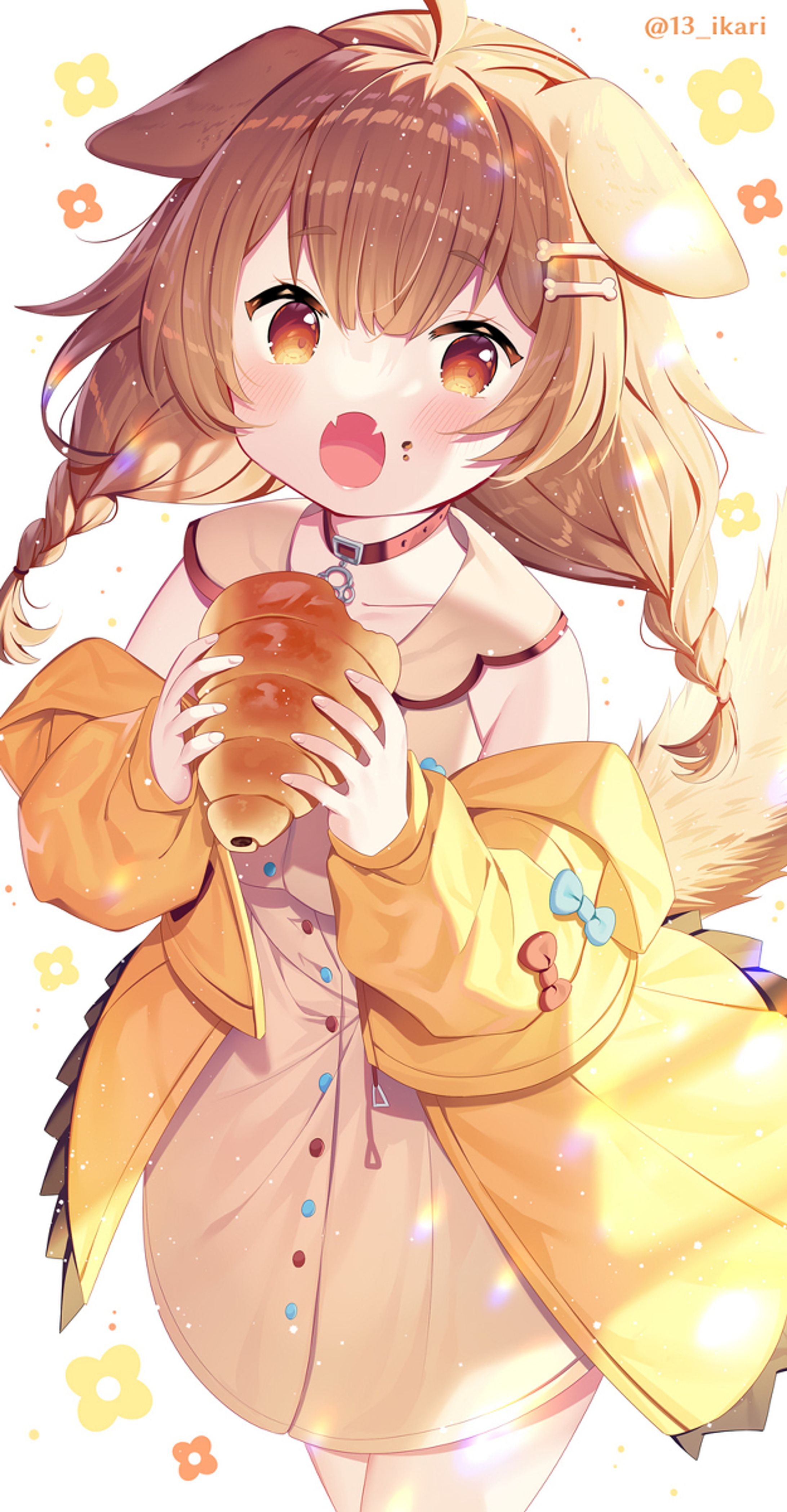 チョココロネを食べるころねちゃん-1