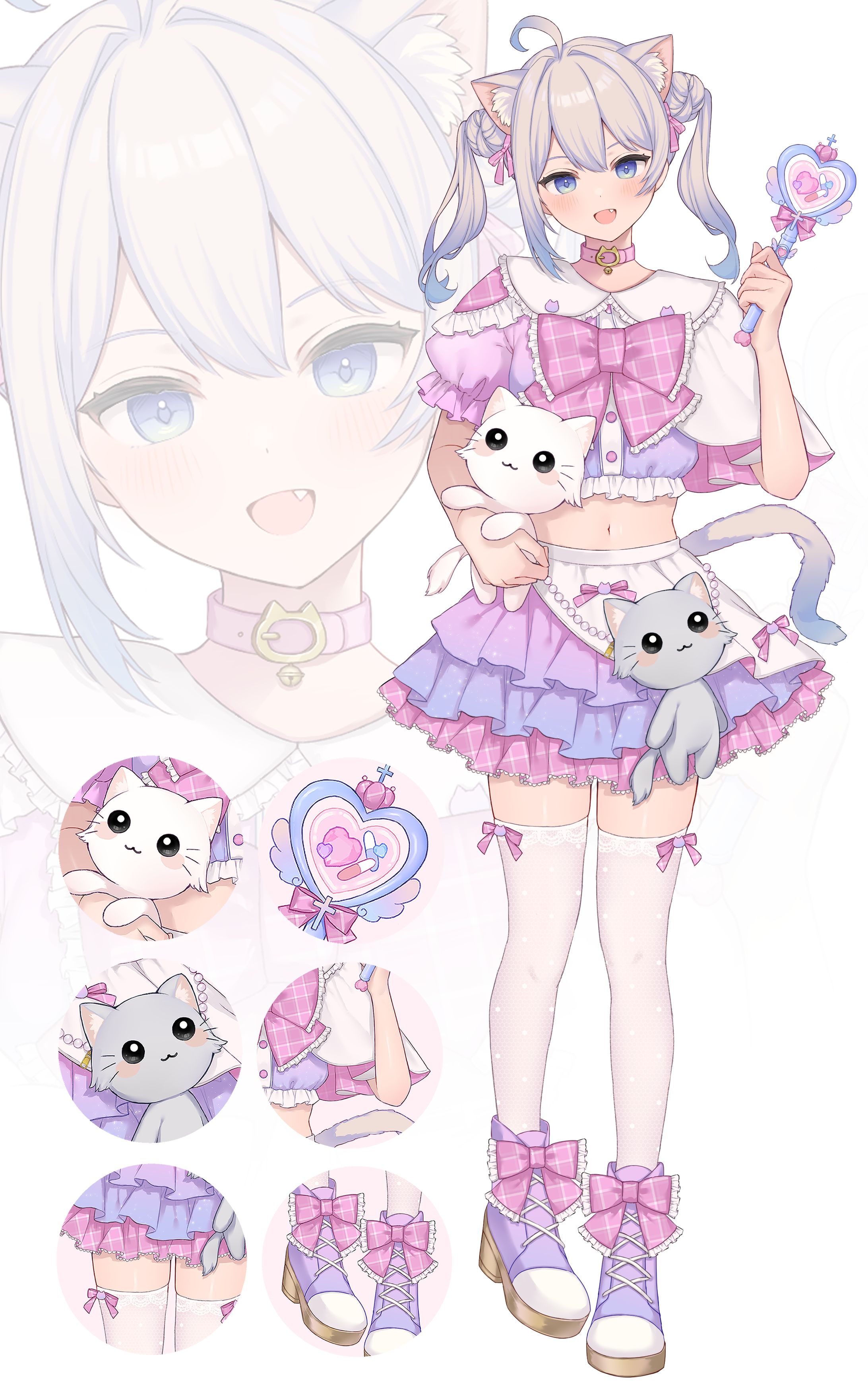 【VLiver】いにゃにゃきゆらら 様　立ち絵イラスト他-1