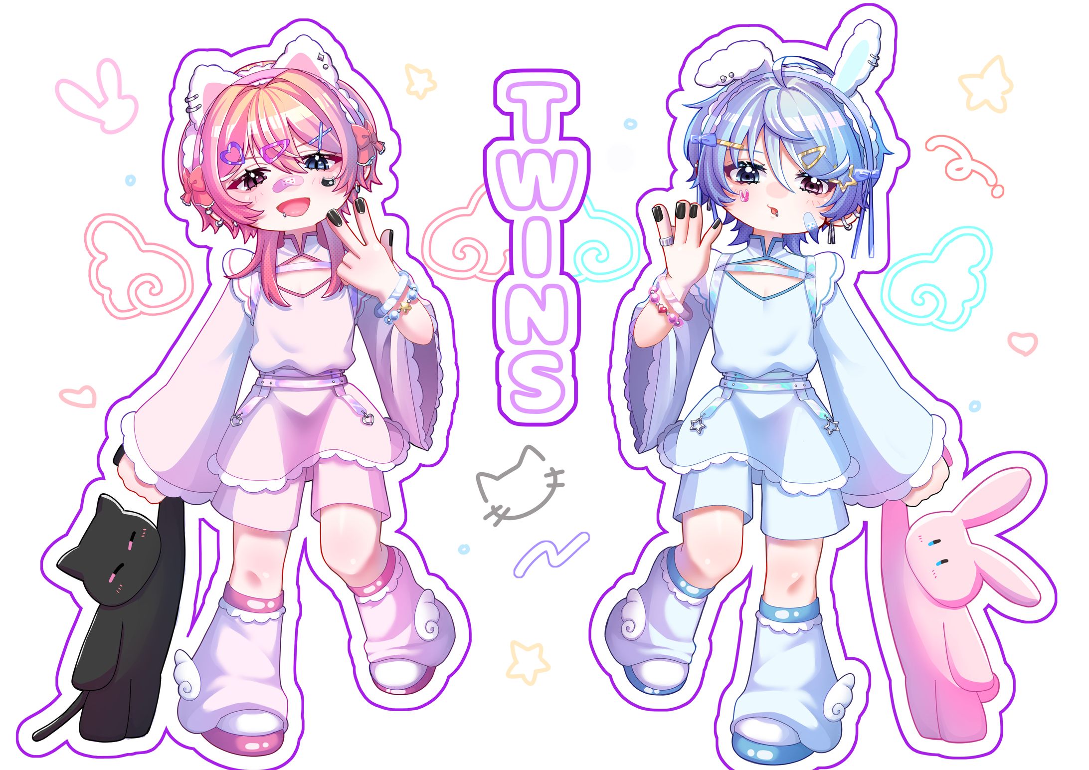 TWINS デフォルメイラスト-1