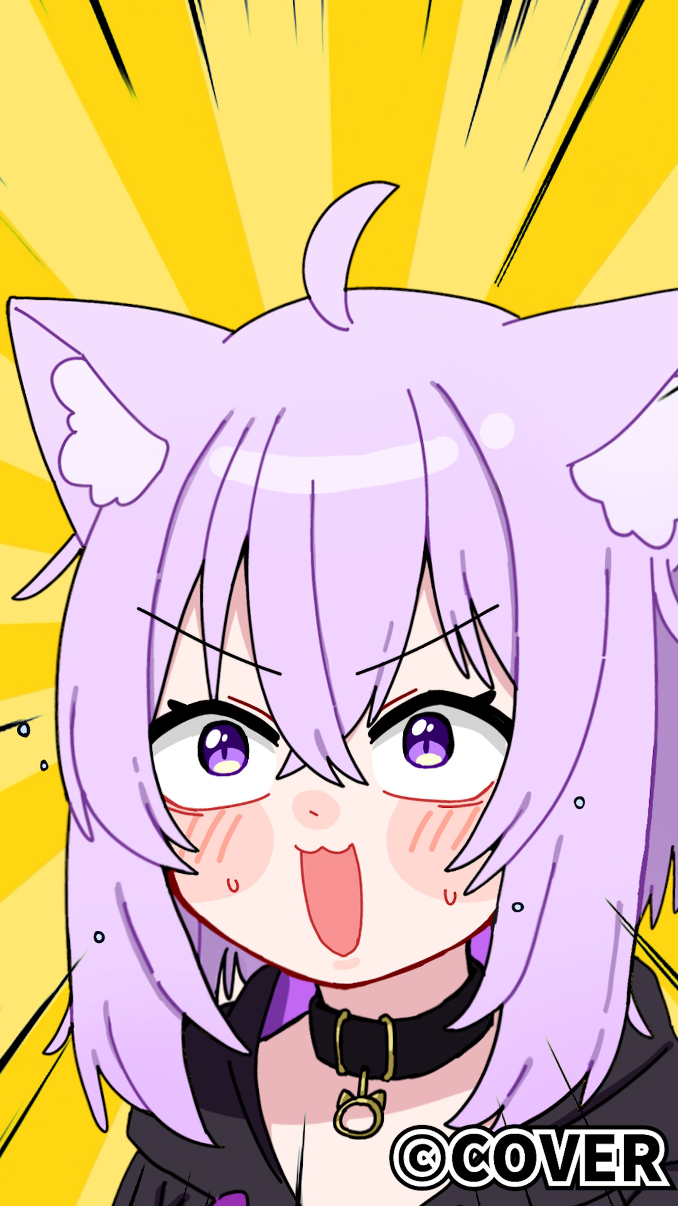 【ホロライブ所属】猫又おかゆ様_イラストショート-1