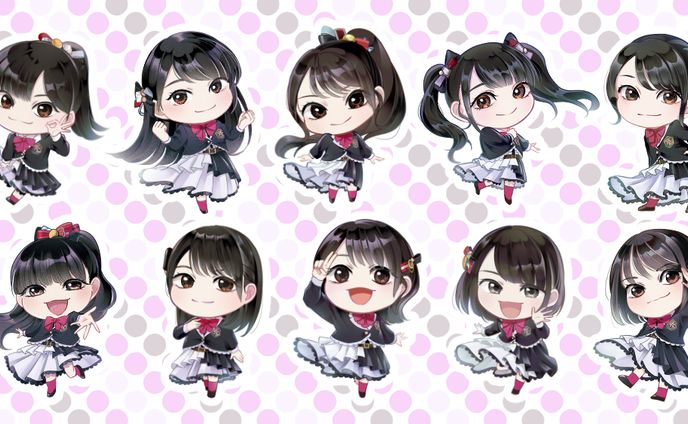 高嶺のなでしこ様「たかねこ肉肉祭 」アバター＆缶バッチイラスト