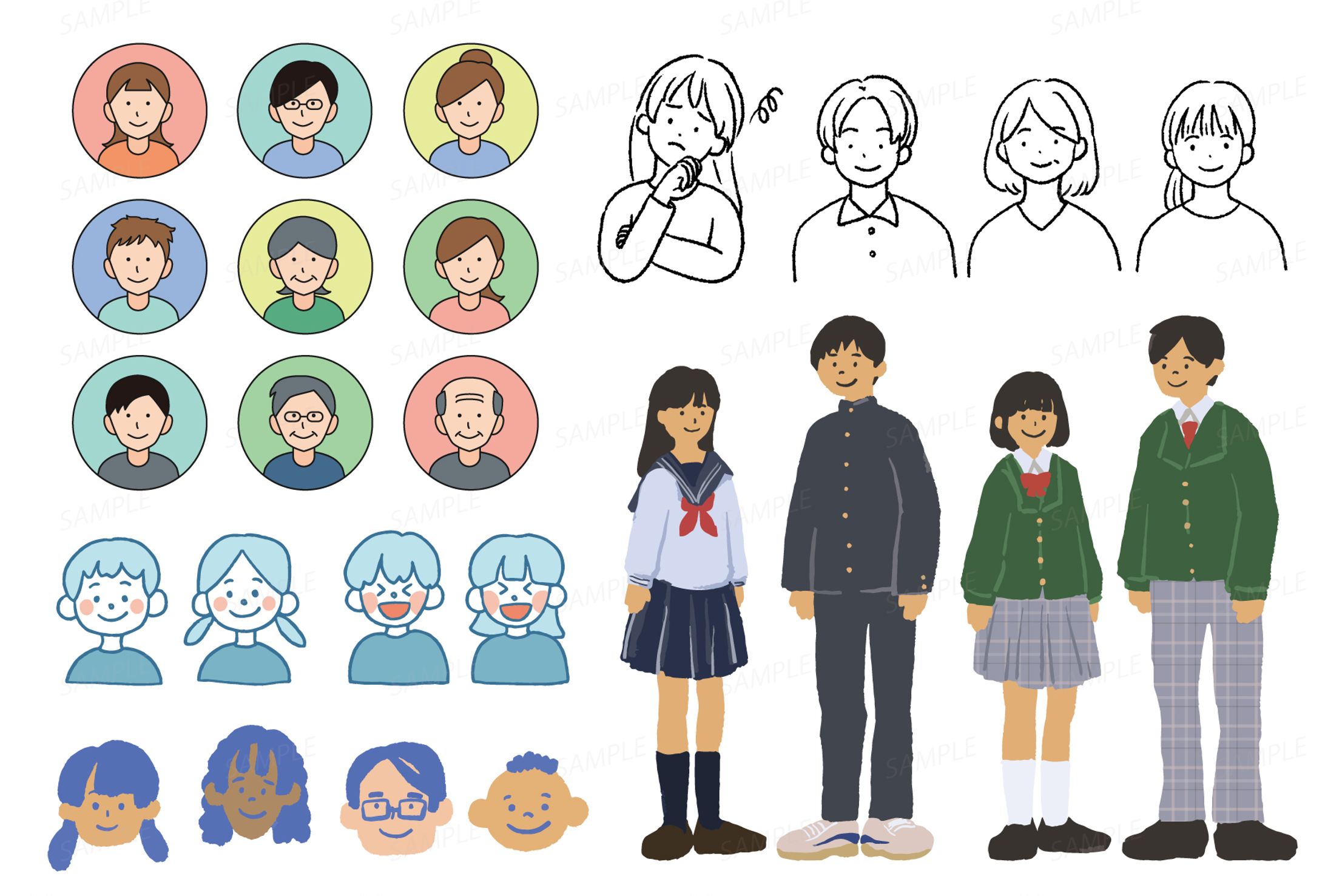人物のイラスト-1