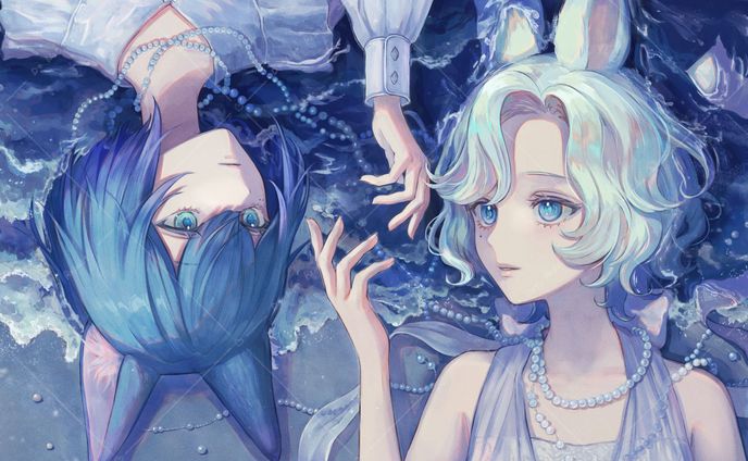 【work】空想庭園様  「海の幽霊」cover動画イラスト